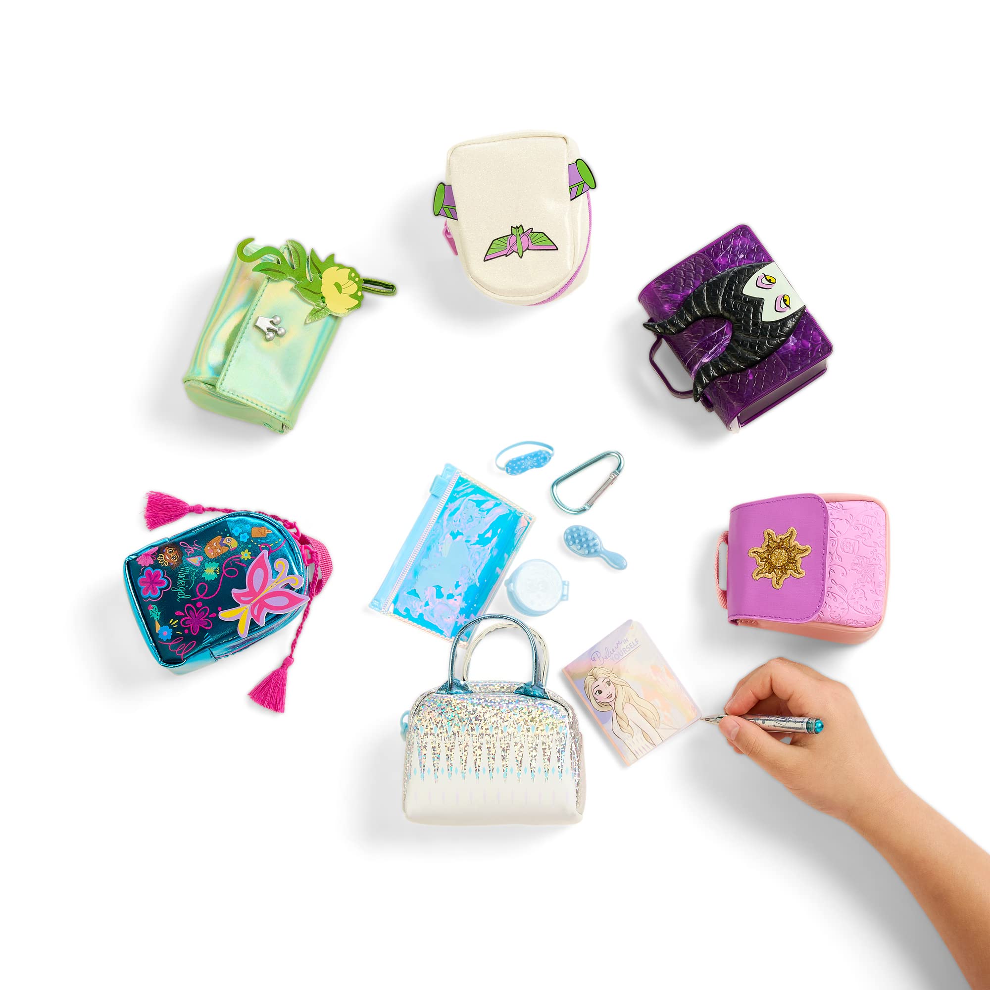 Collectible Micro Disney Character Handbags & Backpacks - 6 Mini Surprises Inside (Style Varies) | Perfect for Disney Fans, Toy Collectors & Party Favors | REAL LITTLES Series
