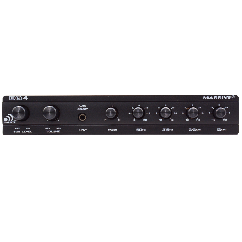EQ4 4 Band Car Audio Graphic Equalizer - Premium Sound Control for Vehicles | Enhance Bass, Treble & Midrange | Perfect for Car Audio Systems & Custom Installations