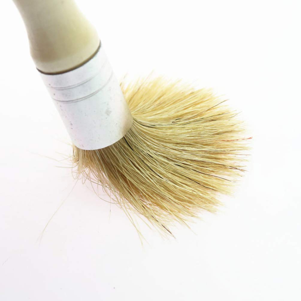 EXCEART 2-Pack Natural Hair Paint Brushes for Oil, Acrylic & Varnish - Professional Artist & DIY Painting Tools - Perfect for Canvas, Wood, Furniture & Annie Sloan Chalk Paint Projects