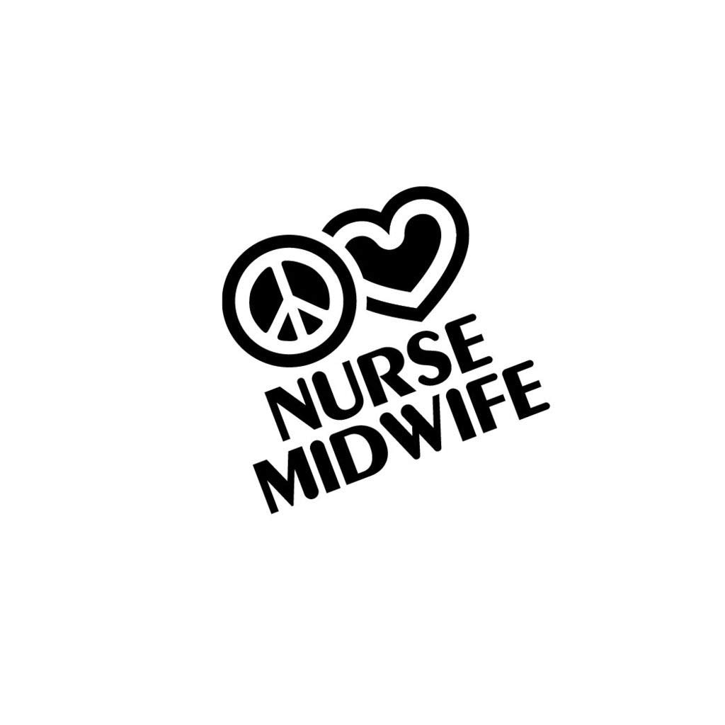 Peace Love Nurse Midwife Vinyl Decal - Waterproof Car & Laptop Sticker for Nurses, Midwives, Healthcare Workers - Perfect for Cars, Laptops, Walls, Windows & Gifts