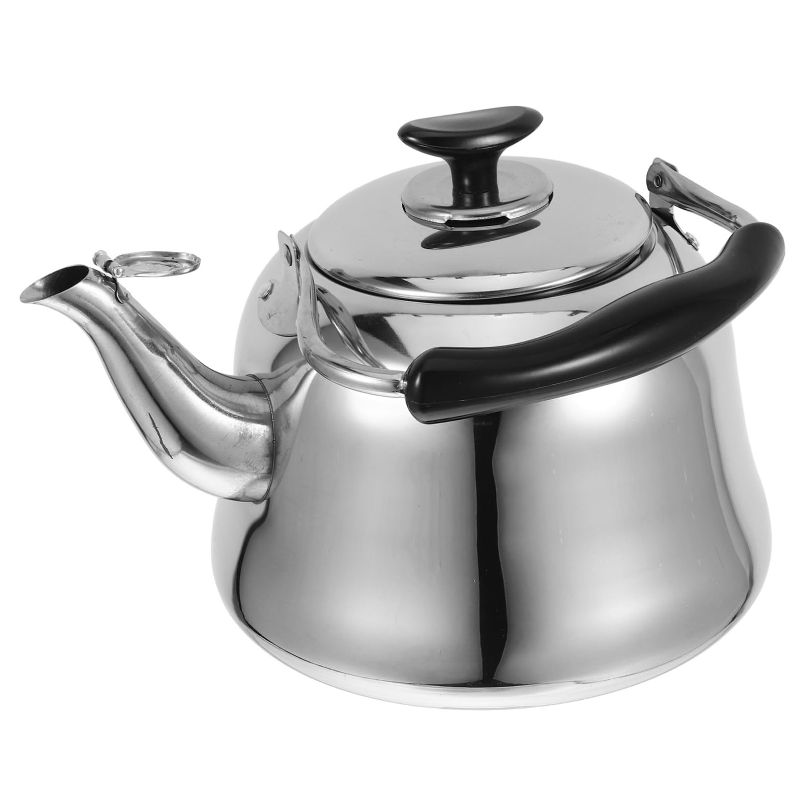 1pc Stainless Steel Whistling Tea Kettle - 1.5L Household Water Kettle with Ergonomic Handle & Loud Whistle - Perfect for Stovetop, Camping, Office & Home Tea Brewing