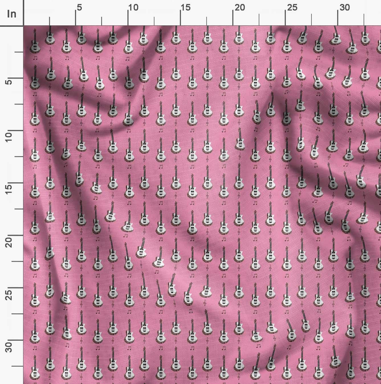 Soimoi Moss Georgette Brown Fabric by The Yard - 42 Inch Wide Printed Fabric for Apparel, Home Decor & Musical Instrument Cases - Premium Lightweight Material for Dresses, Curtains & Guitar Accessories