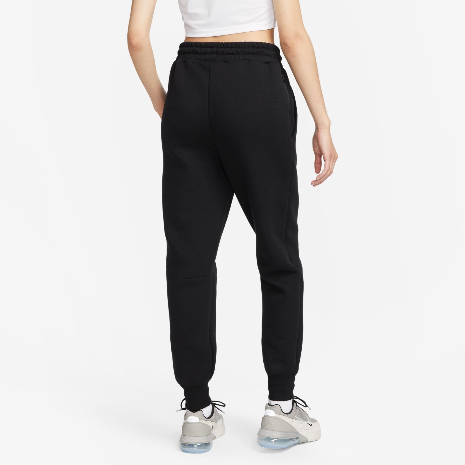 Nike Tech Fleece Women's Joggers - X-Small Black High-Rise Athletic Pants for Running, Yoga & Lounge Wear