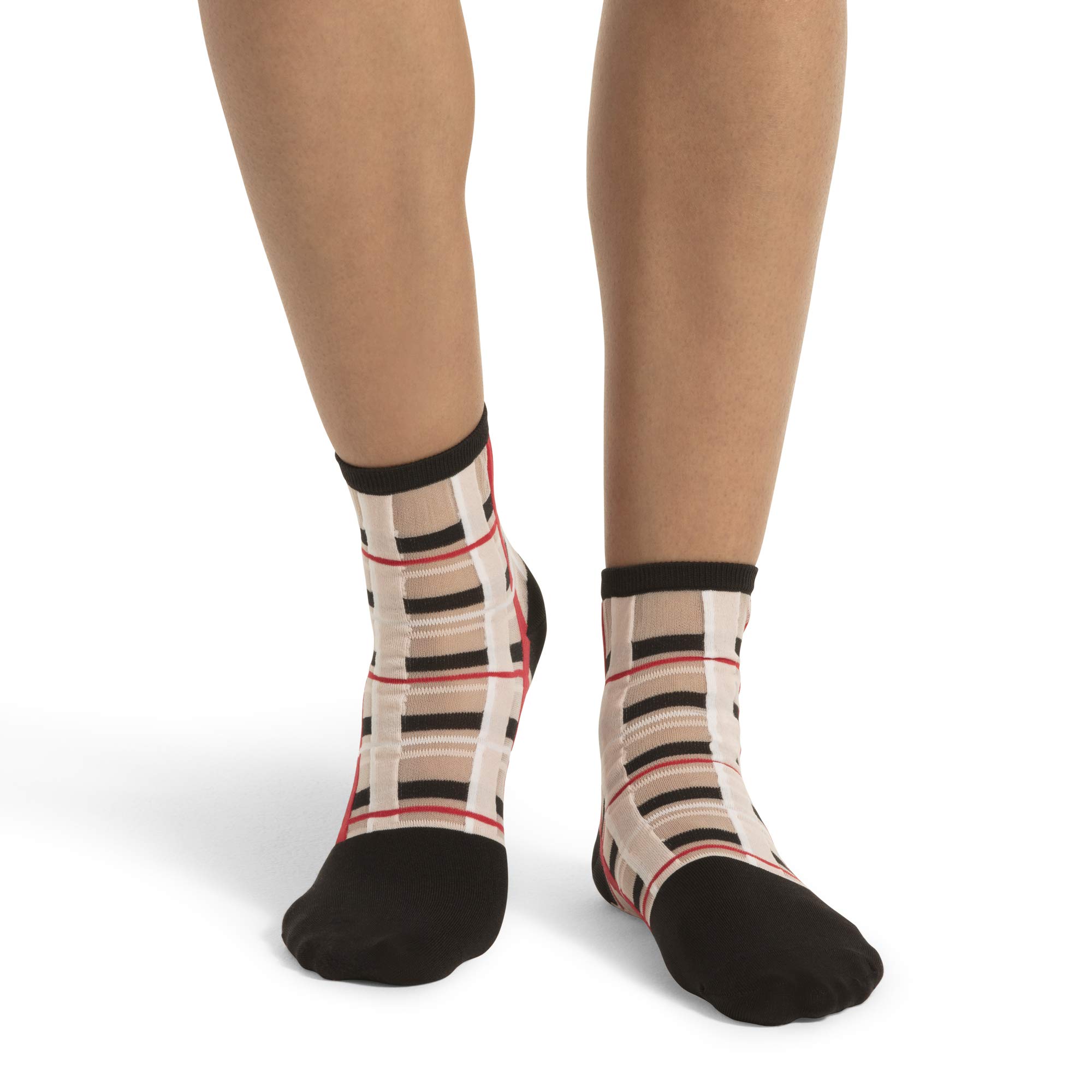 HUE Women's Fashion Shortie Anklet Socks - 6 Pack Assorted Colors | Low Cut No Show Socks for Sneakers, Flats & Loafers | Comfortable Breathable Everyday Wear
