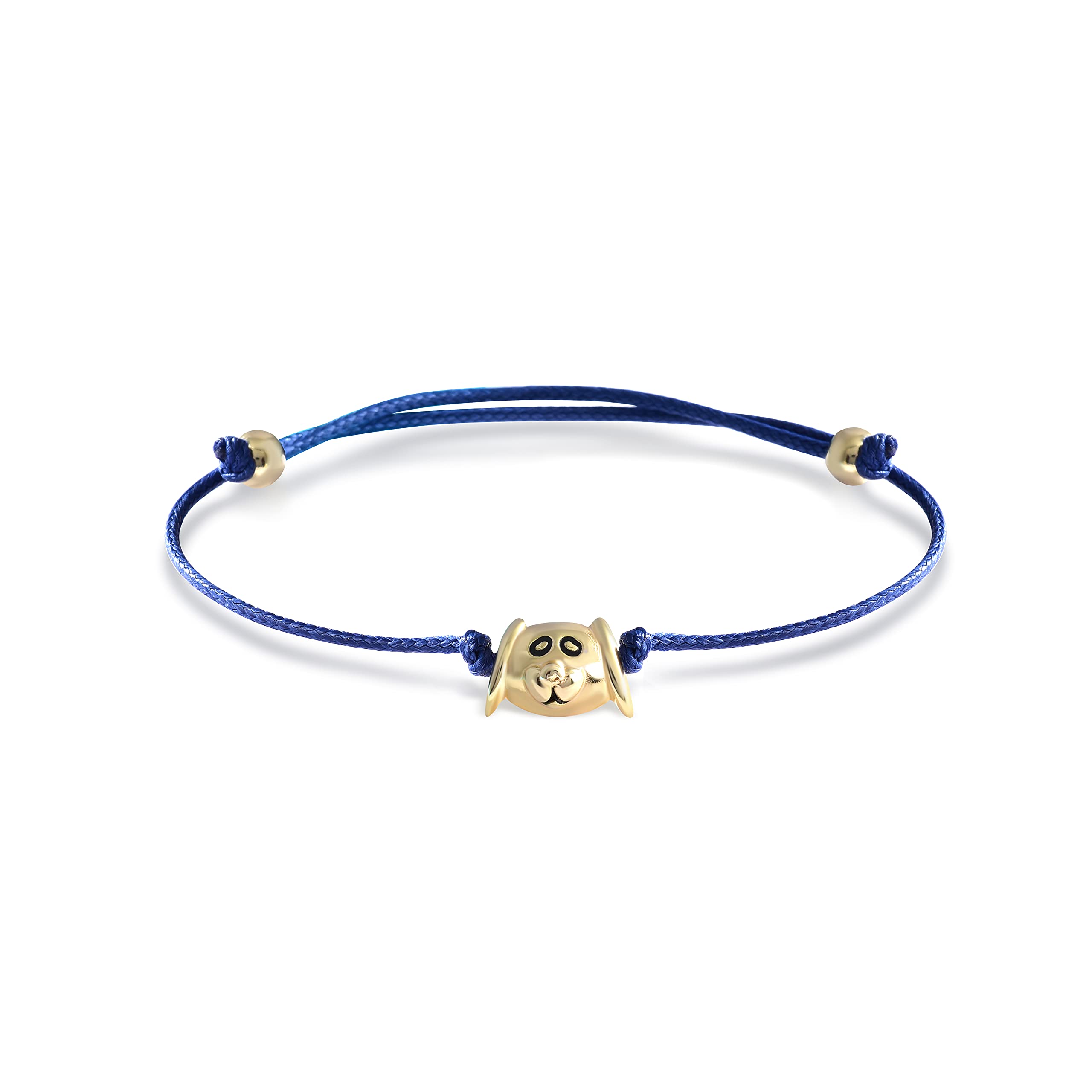 Foreva Jewels Minimalist Cute Dog Charm Bracelet - 14K Gold Plated 925 Sterling Silver Adjustable Bracelet for Women | Friendship Jewelry, Inspirational Gift for Mom, Best Friend, Girlfriend | Perfect for Birthday, Valentine's Day, Mother's Day, Anniversary & Christmas | Great for Everyday Wear, Special Occasions & Gift-Giving