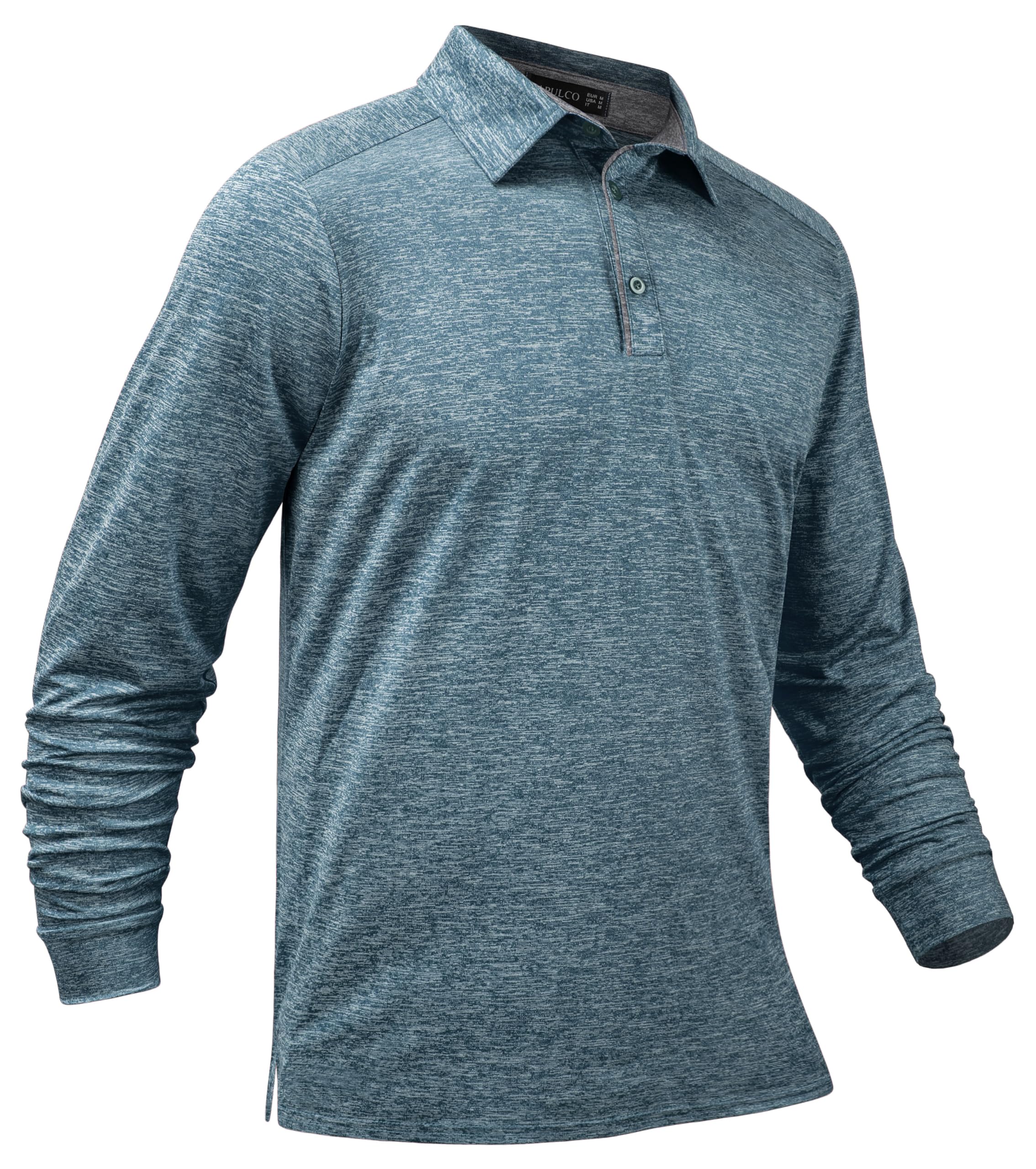 Men's Quick Dry Golf Shirt - Moisture Wicking Athletic Polo Shirt with Stretch Fabric & Collar - Perfect for Golf, Tennis, Running & Outdoor Sports Activities