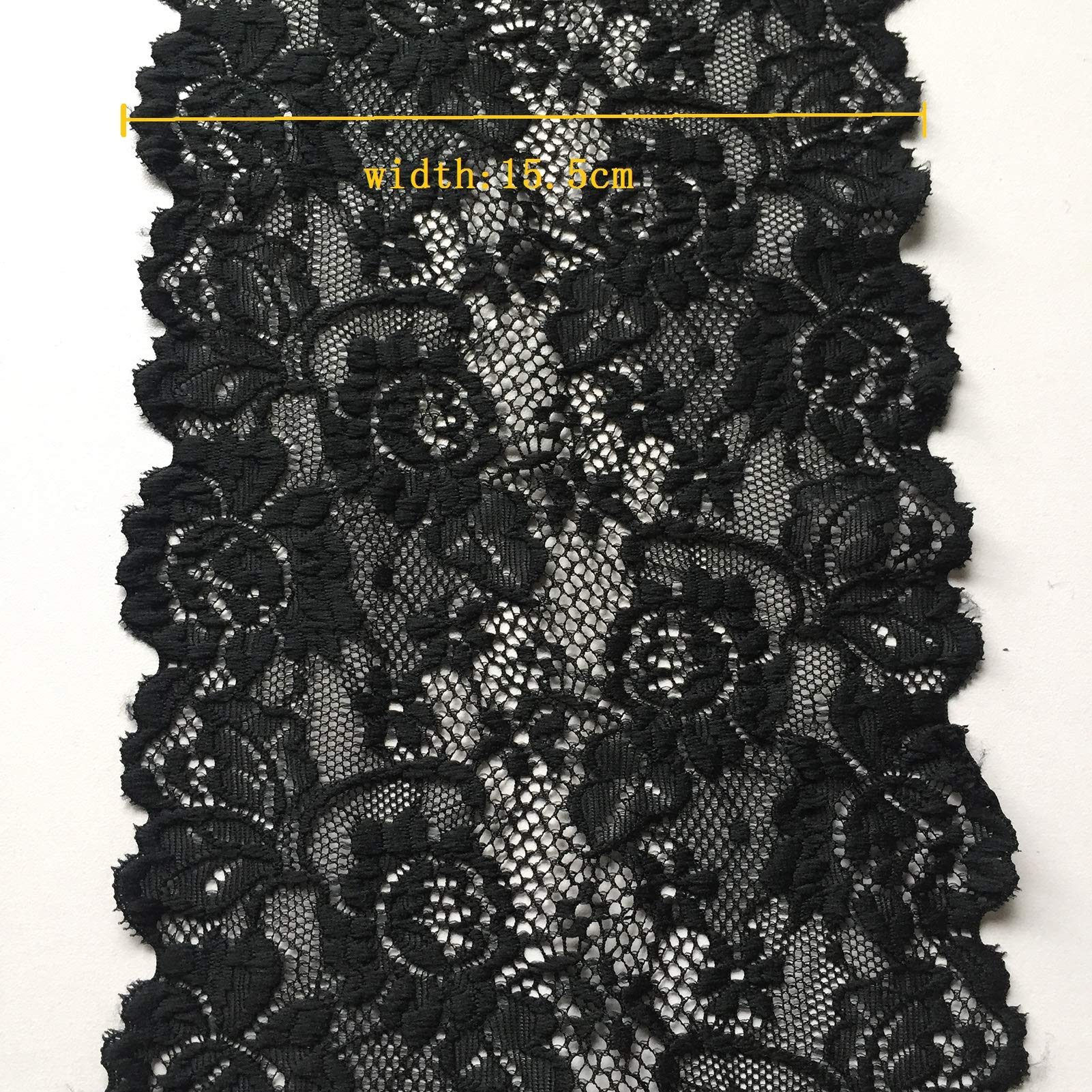 Stretchy Floral Olive Lace - 6