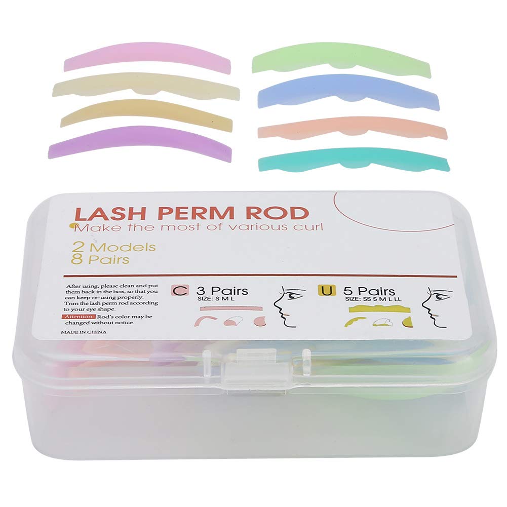 Professional Silicone Eyelash Perming Pads & Curler Rods - Lash Lift Shield Tool for Women & Men - Perfect for Salon, Home Use & DIY Eyelash Styling