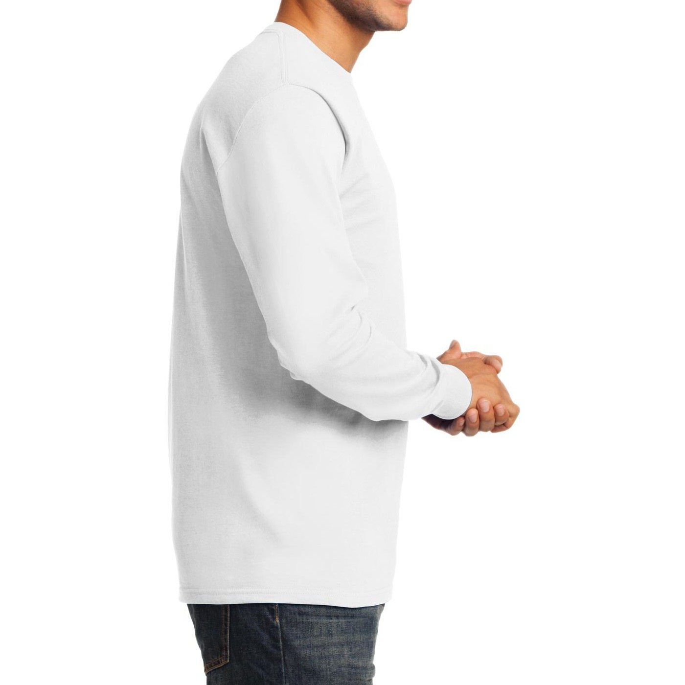 Premium Men's Long Sleeve Essential T-Shirt - Soft Cotton Basic Tee for Casual Wear, Layering & Everyday Comfort