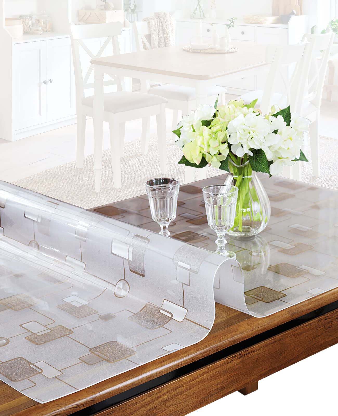 1.5mm Thick Clear PVC Table Cover Protector - 84