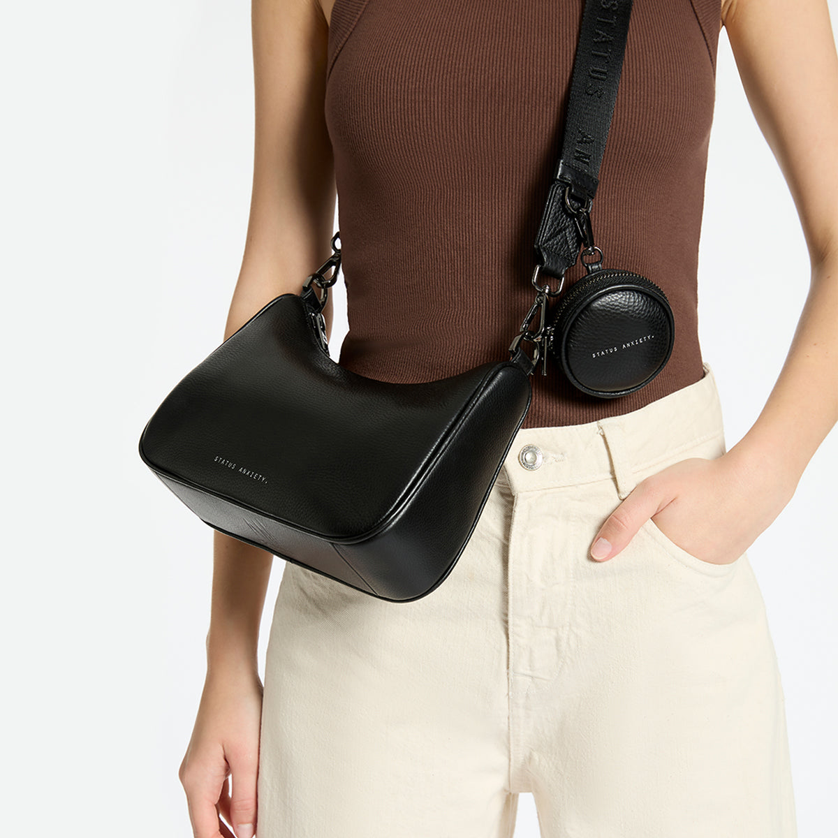 Look Both Ways Crossbody Bag - Stylish Black Shoulder Purse for Women | Perfect for Everyday Use, Travel & Shopping