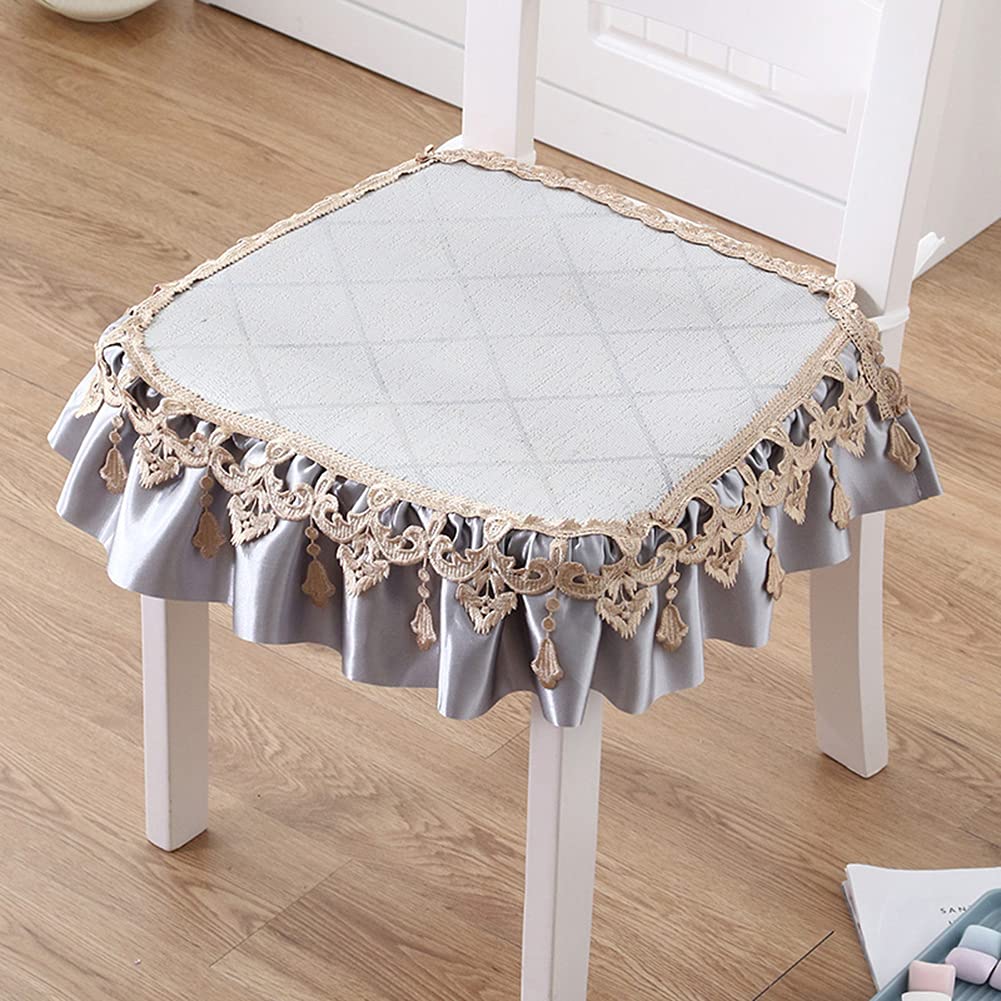 Washable Dining Chair Cushions - 6 Pack Comfortable Kitchen Chair Pads with Ties, 50x50cm, Modern Design for Home, Office, Restaurant - Perfect for Dining Chairs, Office Chairs & Kitchen Seating