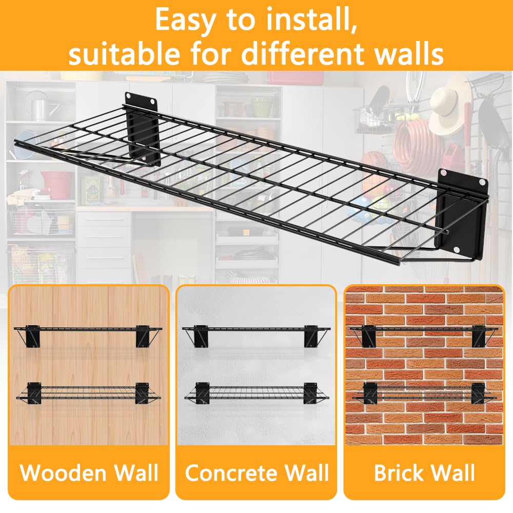 Heavy Duty Metal Wall Shelf 24