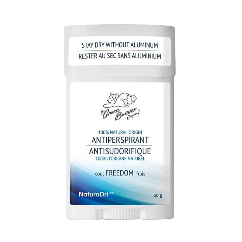 Green Beaver Natural Antiperspirant Deodorant - Cool Freedom 60g | Aluminum-Free, Organic & Vegan Formula for Sensitive Skin | All-Day Freshness for Workouts & Outdoor Activities