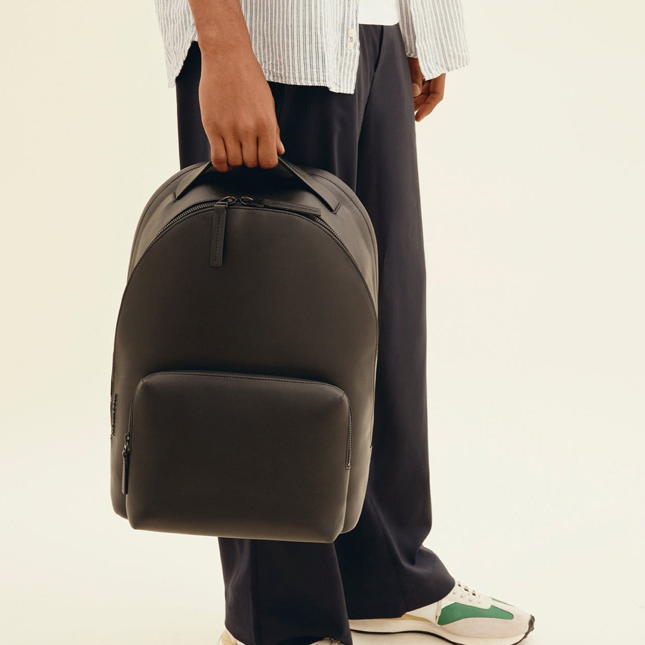 Premium Genuine Leather Backpack for Men & Women - Durable Travel Laptop Bag for Work, School & Outdoor Adventures