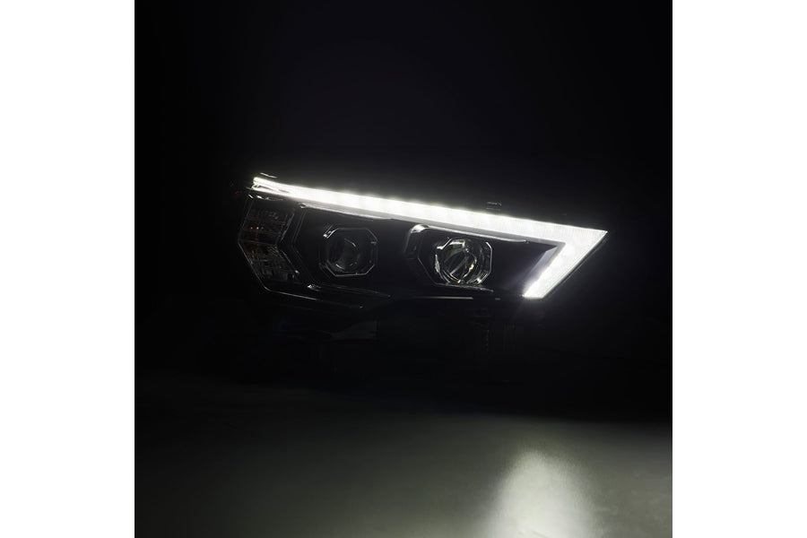2014-2022 Toyota 4Runner AlphaRex LUXX Series LED Projector Headlights - Black Housing for Improved Night Visibility | Perfect for Off-Roading & Night Driving