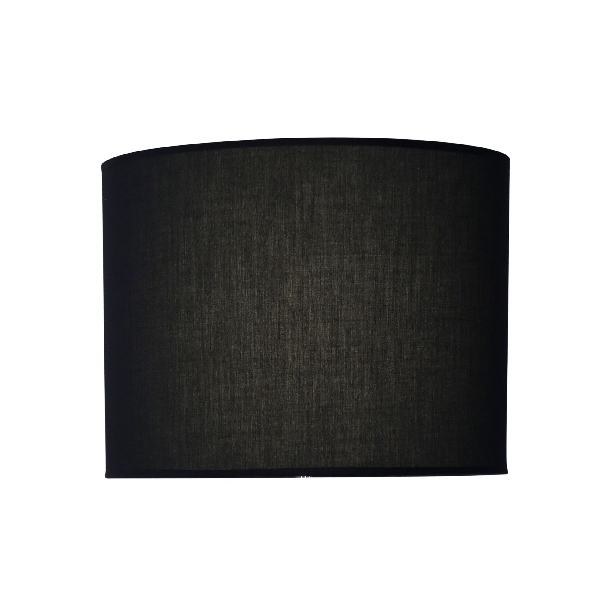 40cm Black Cotton Drum Lamp Shade - Modern Ceiling Light Fixture for Living Room, Bedroom & Dining Room