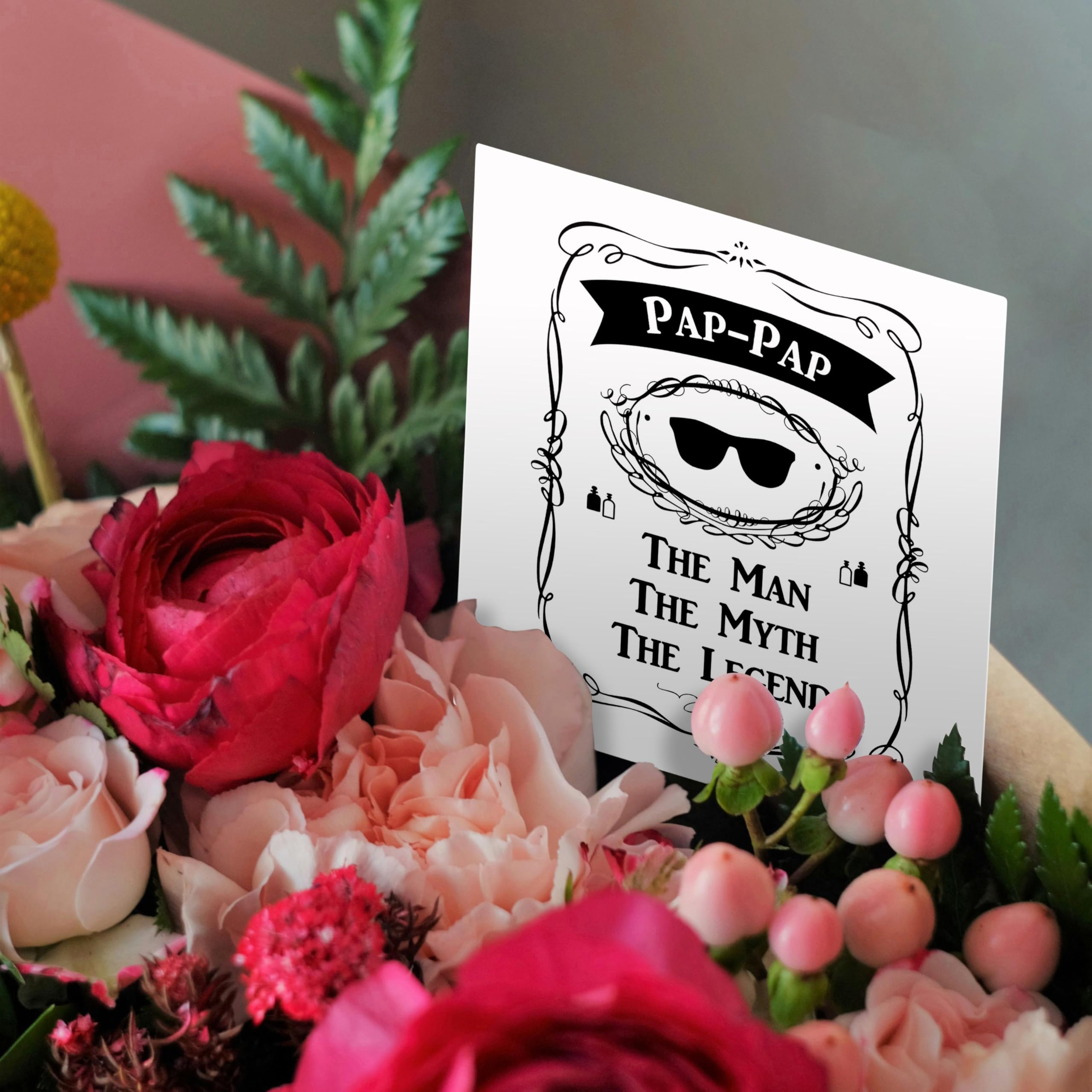 Funny Grandpa Greeting Card - Pap-Pap The Man The Myth The Legend - Perfect Gift for Grandfather's Day, Birthday & Retirement - Humorous Grandpa Nickname Card for Special Occasions