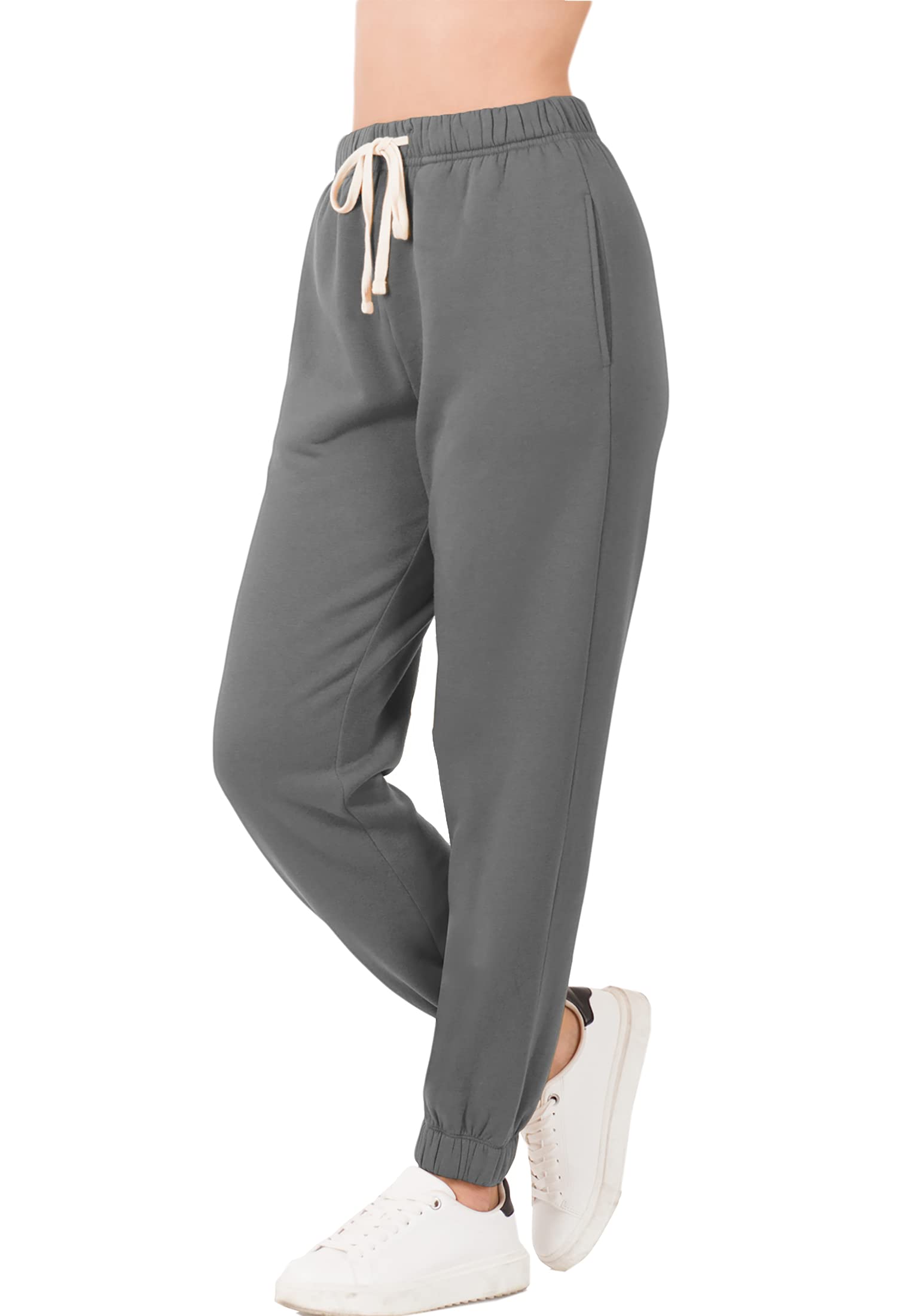 Women's Heavyweight Casual Cozy Active Yoga Cotton Sweatpants Joggers Pants - Perfect for Workout, Lounge & Everyday Wear