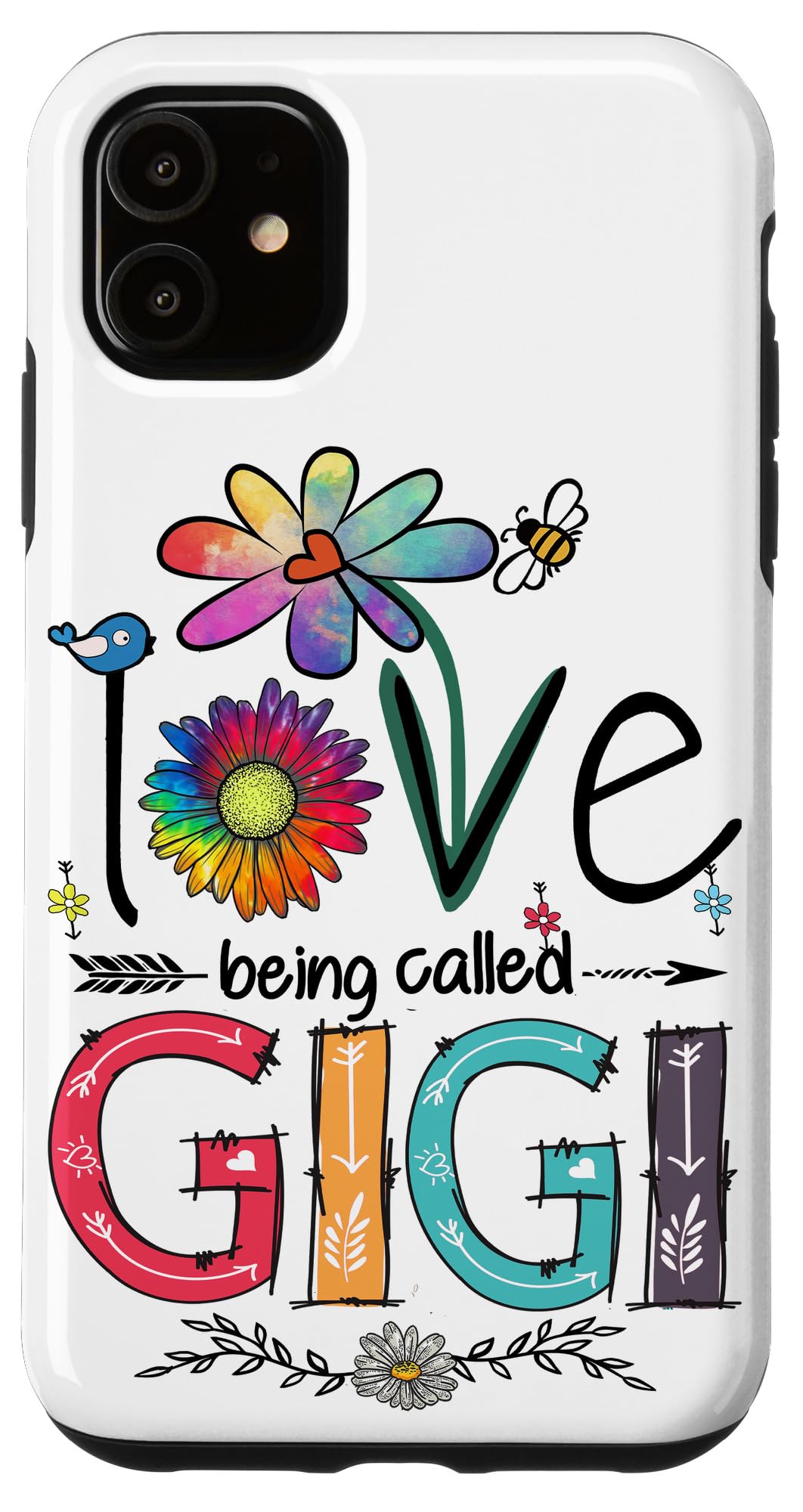 iPhone 11 Case - Cute Gigi Daisy Flower Design - Perfect Gift for Grandma & Mother's Day - Protective Phone Cover for Everyday Use & Special Occasions