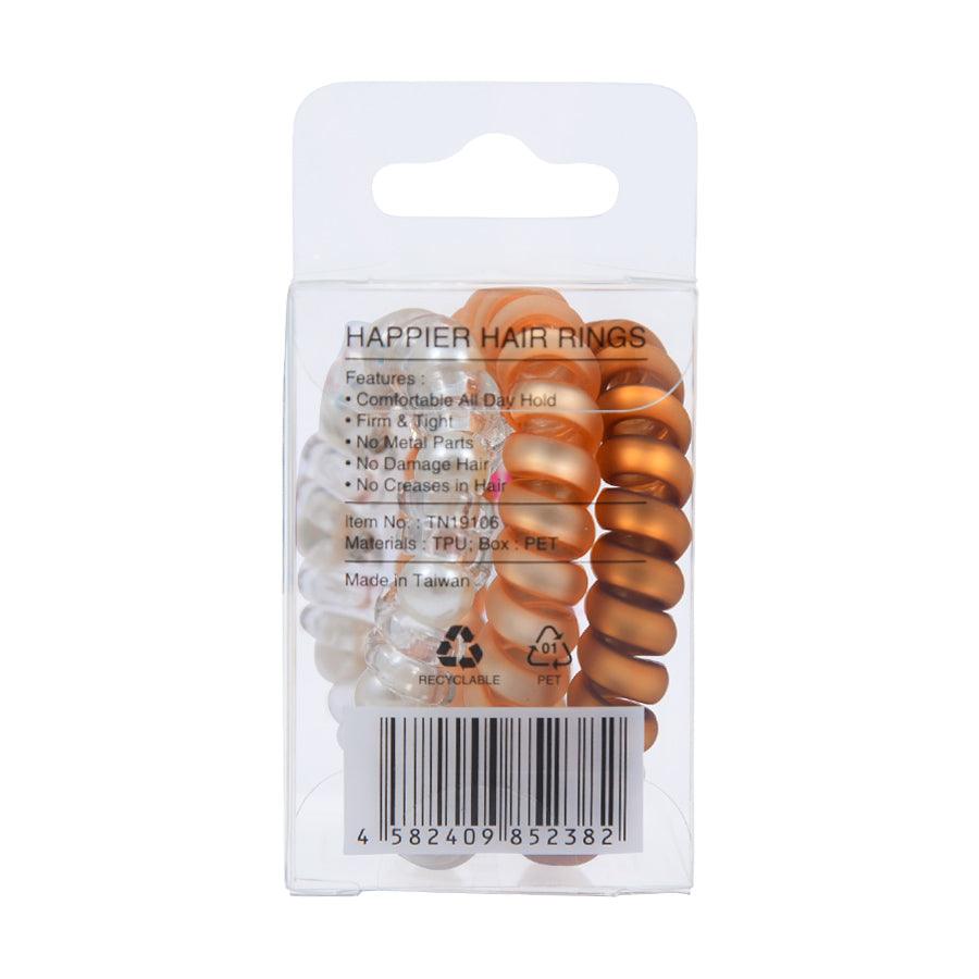 TINA'S DRESSER Gold Hair Rings for Women - 3 Pack Hair Accessories for Curly, Wavy & Straight Hair - Perfect for Everyday Wear, Parties & Special Occasions