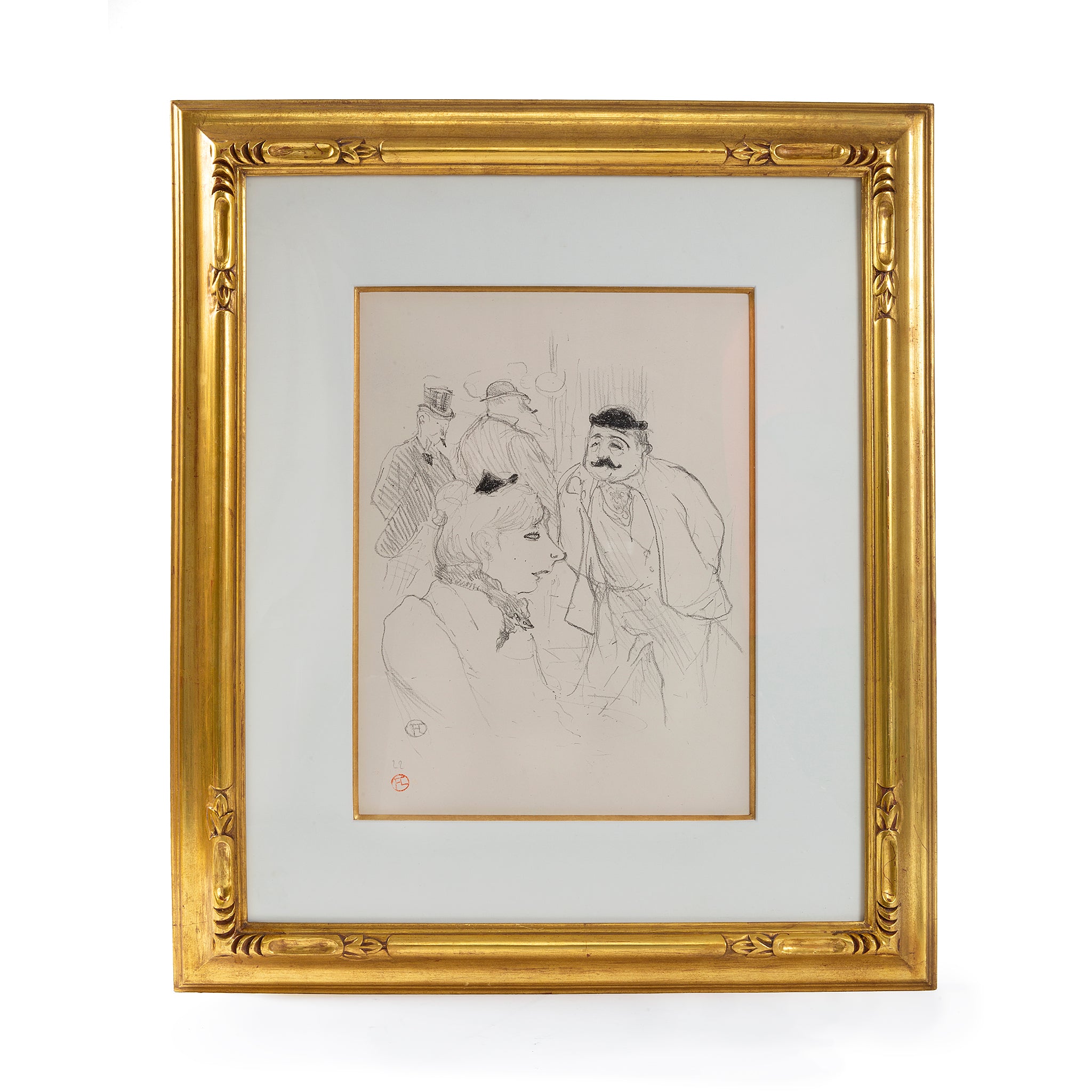 Henri de Toulouse-Lautrec La Tige Moulin Rouge Lithograph Print - Vintage French Art Poster for Home Decor, Office Wall Art & Gift for Art Lovers