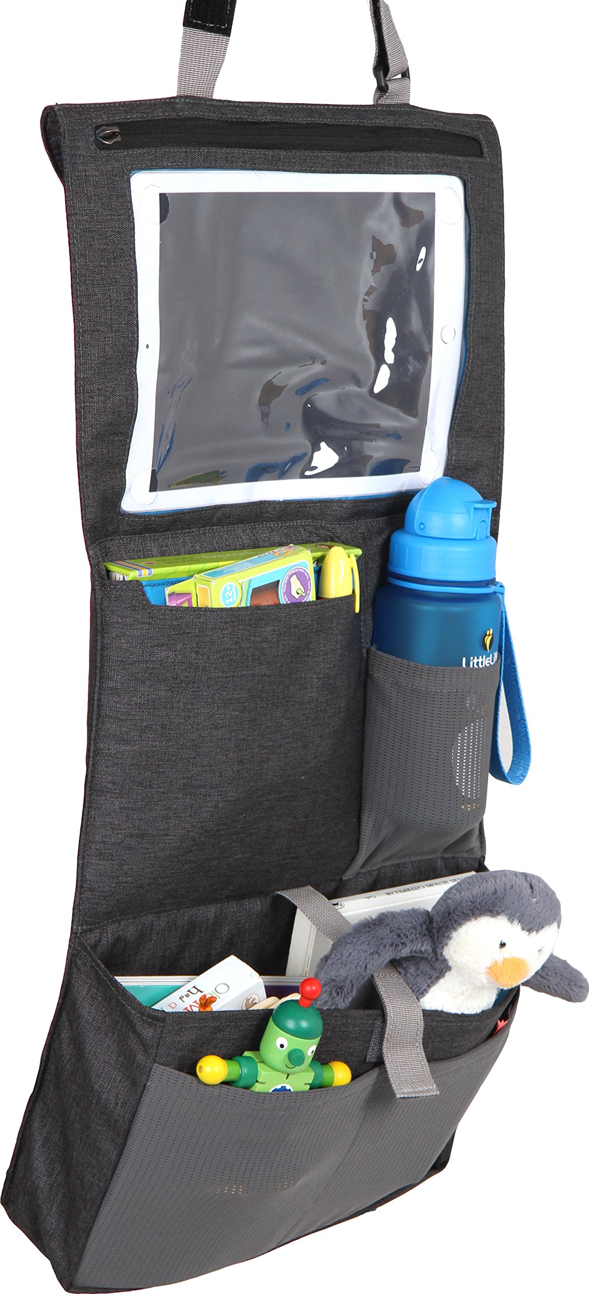 Unisex Car Seat Organizer - Gray Travel Accessory for Storage & Organization | Perfect for Road Trips, Commuting & Family Vacations