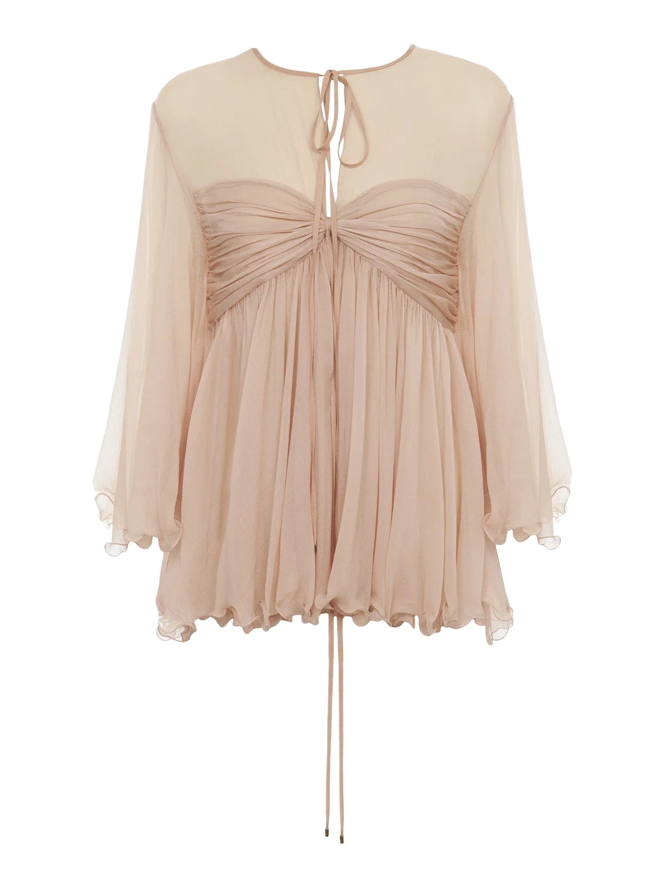 Elegant Silk Mousseline Pleated Top for Women | Breathable & Luxurious Blouse | Perfect for Office Wear, Date Nights & Special Occasions