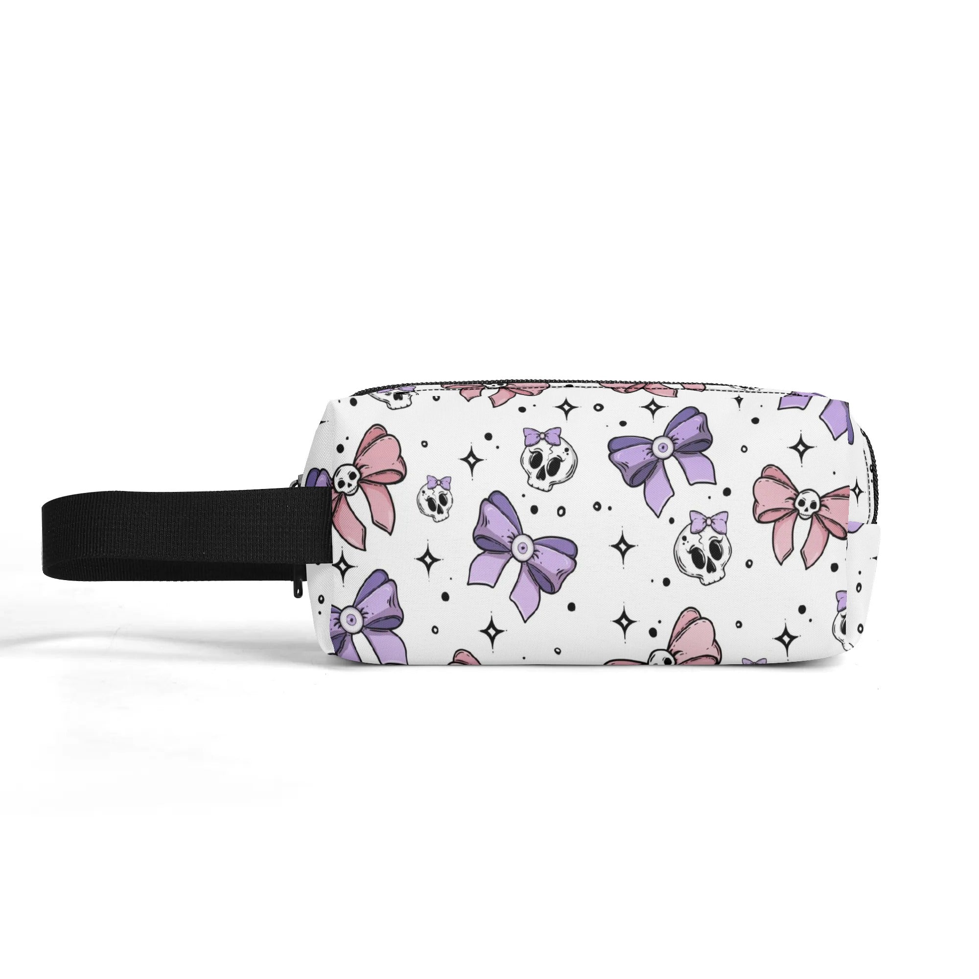 Stylish Skull and Bow Wristlet Purse for Women - Gothic Fashion Accessory for Parties, Concerts & Everyday Use