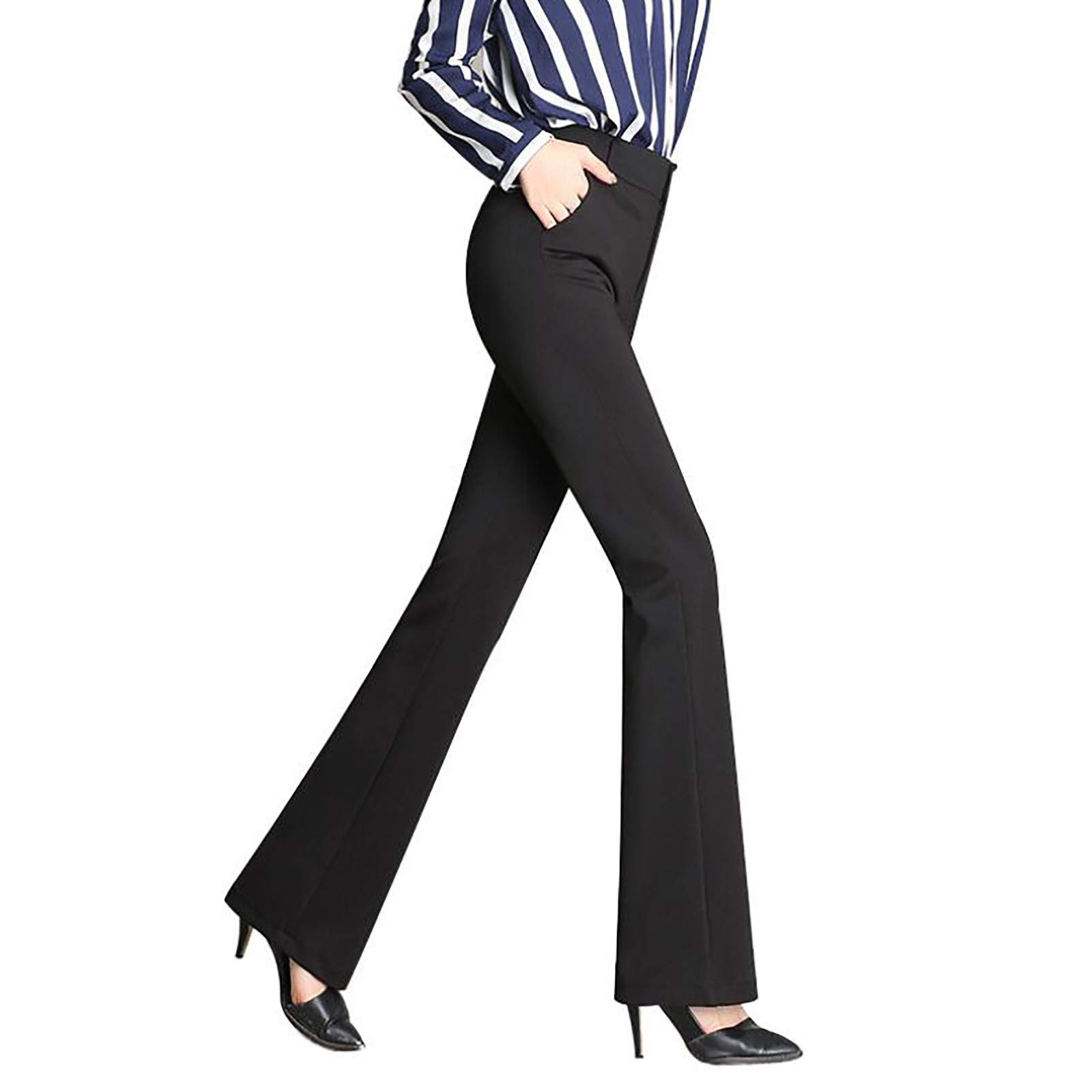 Posijego Women's Plus Size High Waisted Work Pants - Summer & Fall Office Trousers for Professional Women | Perfect for Business Casual & Office Wear