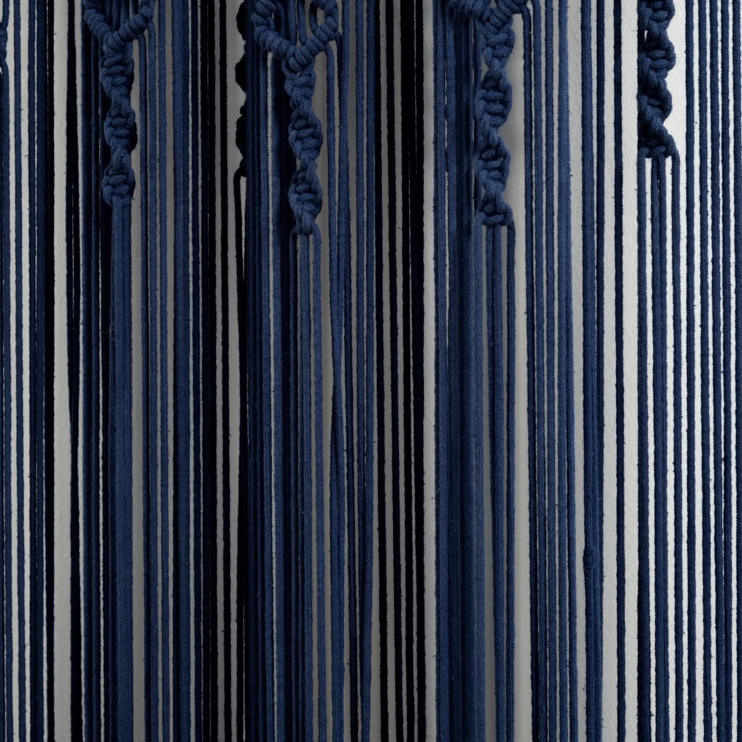 Boho Macrame Textured Cotton Window Curtain Panel - Single Panel 40