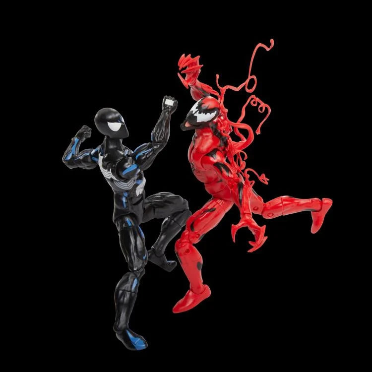 Spider-Man Marvel Legends Black Suit & Carnage Exclusive Action Figures – Collectible Superhero Toys for Display & Play | Perfect for Marvel Fans, Gift Giving & Comic Book Collections