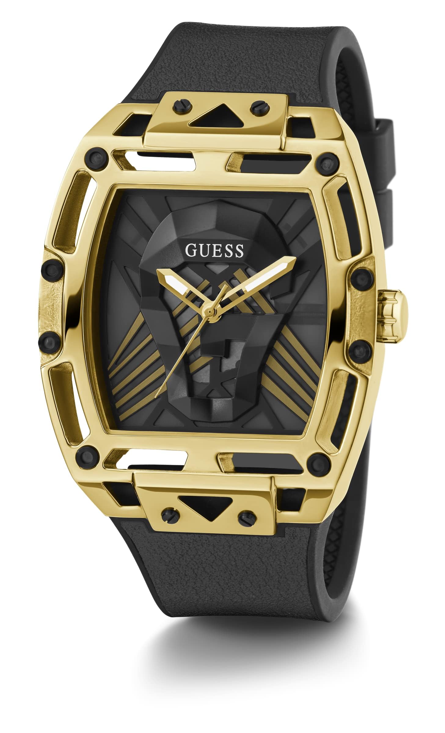 GUESS Men's 44mm Stainless Steel Chronograph Watch with Date Window - Water Resistant & Durable for Casual, Business & Outdoor Activities
