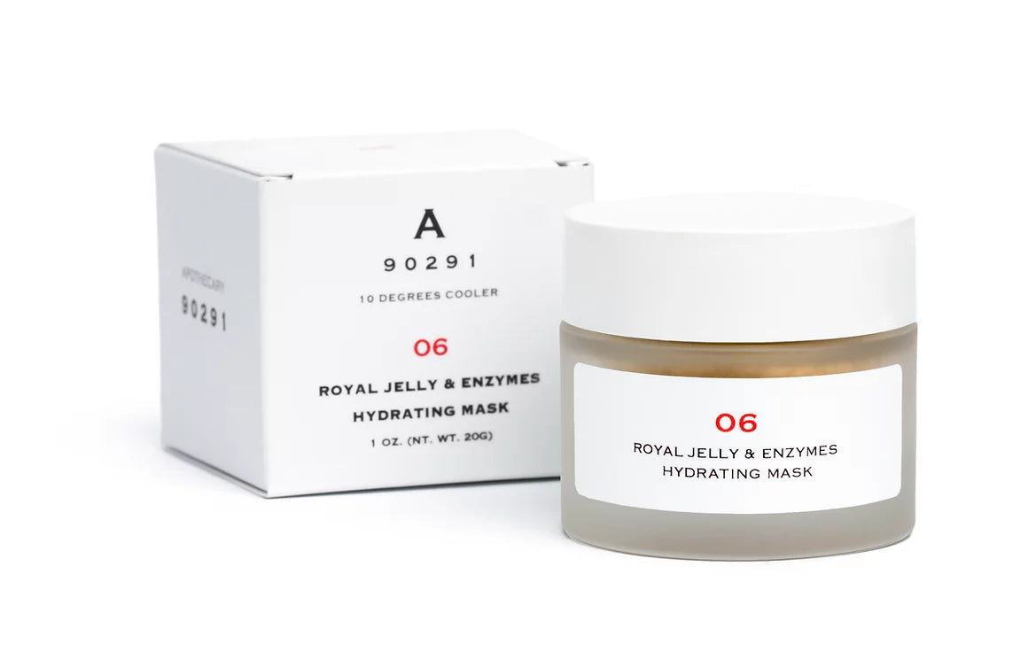 Royal Jelly & Enzymes Hydrating Face Mask for Dry Skin - Deep Moisturizing & Nourishing Sheet Mask for Glowing Skin - Perfect for Nighttime Skincare Routine & Spa Day