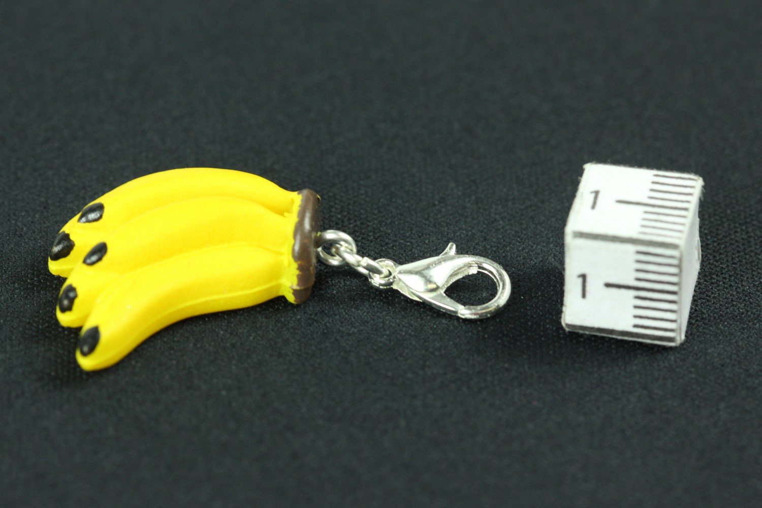 Miniblings Banana Charm Pendant for Bags & Keys