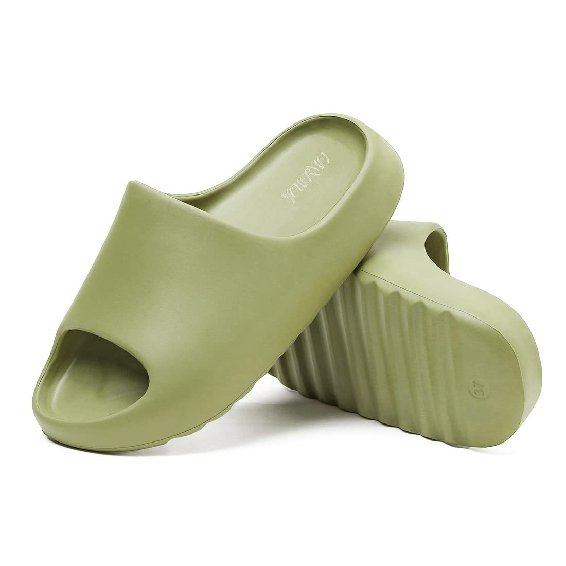 EVA Anti-Slip Cloud Slippers for Women & Men - Lightweight Platform Pillow Slides, Open Toe Shower Sandals for Indoor, Outdoor & Spa Use - Perfect for Home, Beach and Relaxation
