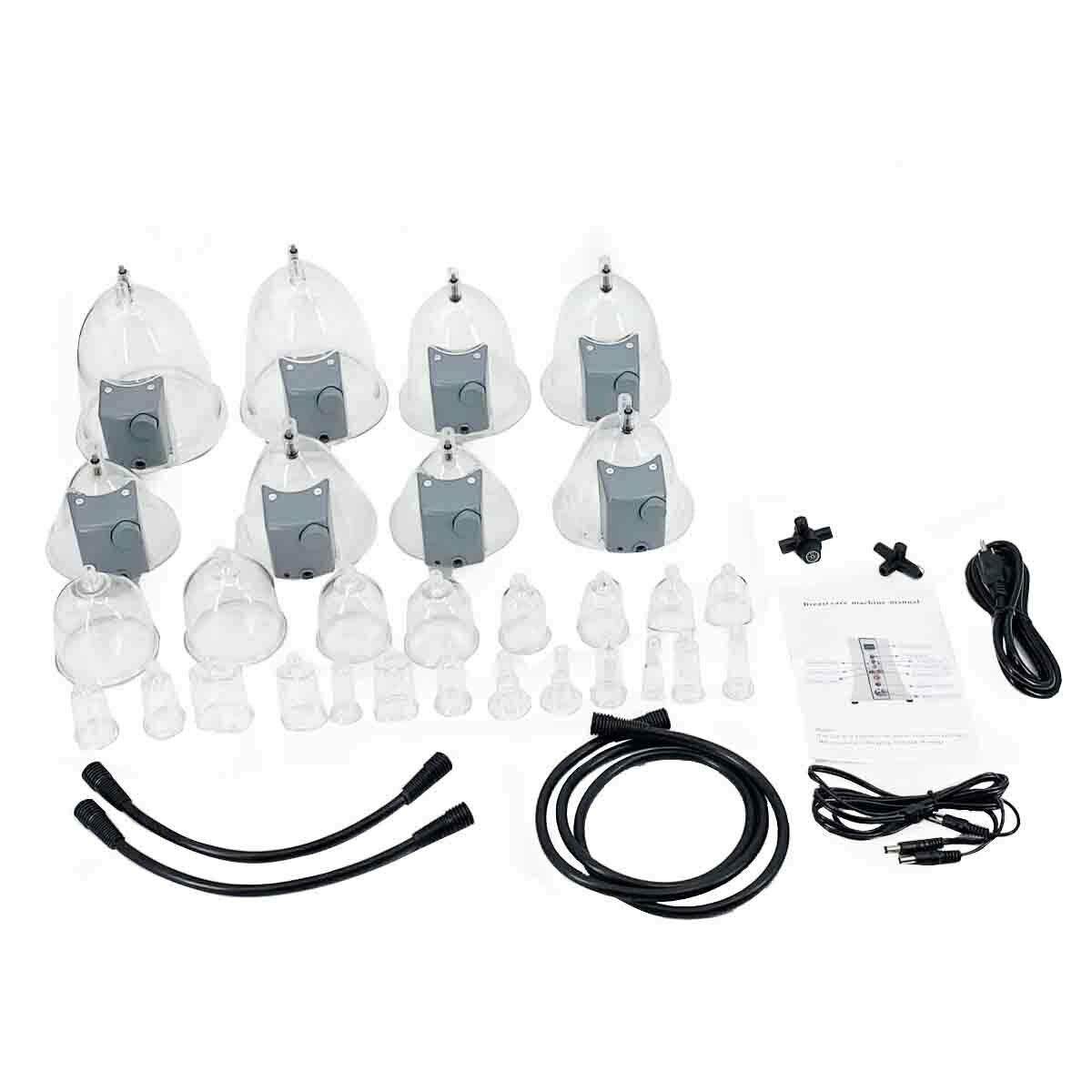Professional Body Massage Vacuum Therapy Machine - 29 Cups Cupping Set for Pain Relief, Cellulite Reduction & Skin Tightening | Portable Suction Massager for Leg Shaping, Back Pain & Beauty Care | Perfect for Home Spa, Post-Workout Recovery & Relaxation Therapy
