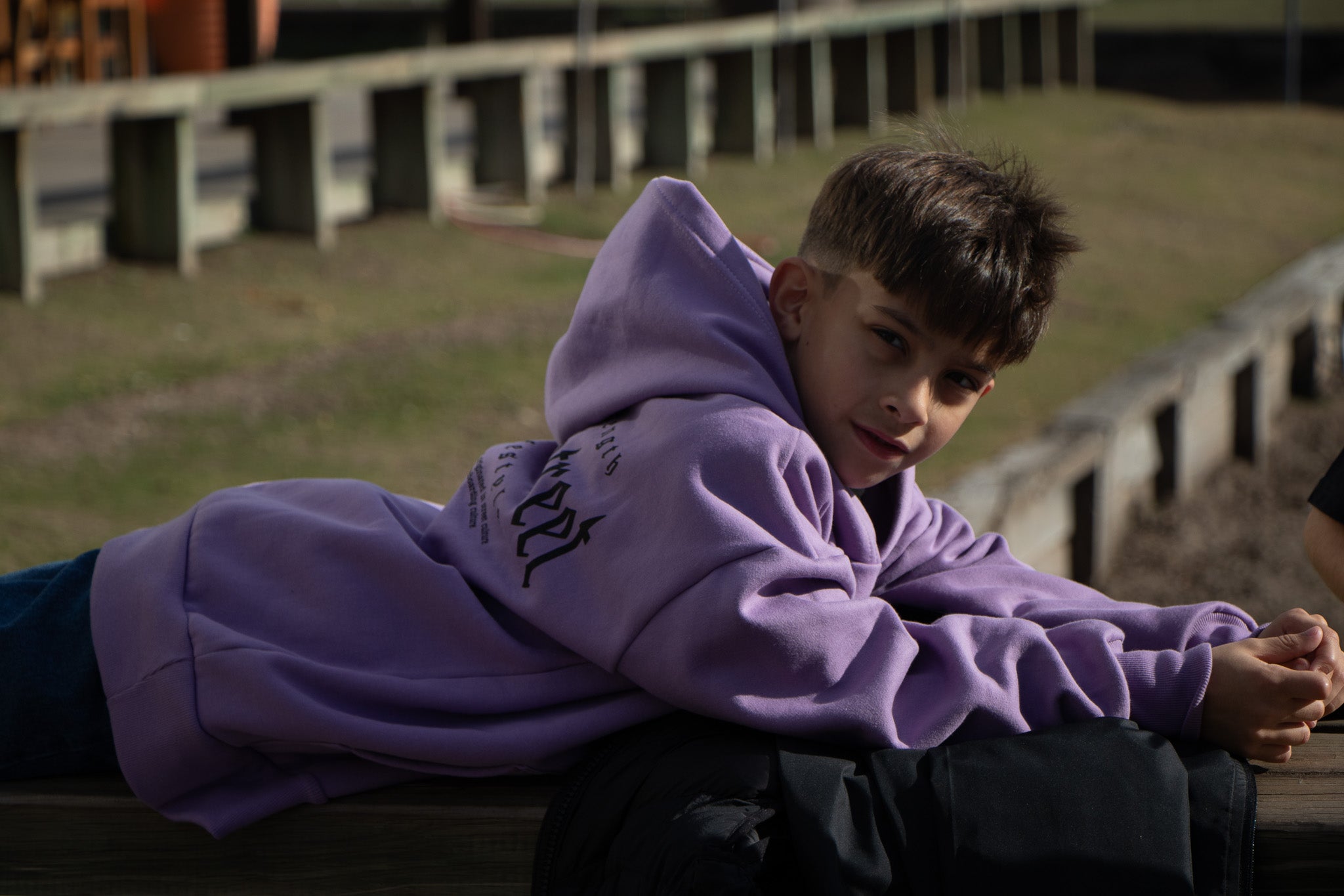 Gothic Wave Violet V0 Kids Hoodie - Trendy & Comfortable Pullover for Boys & Girls | Perfect for School, Playdates & Outdoor Adventures