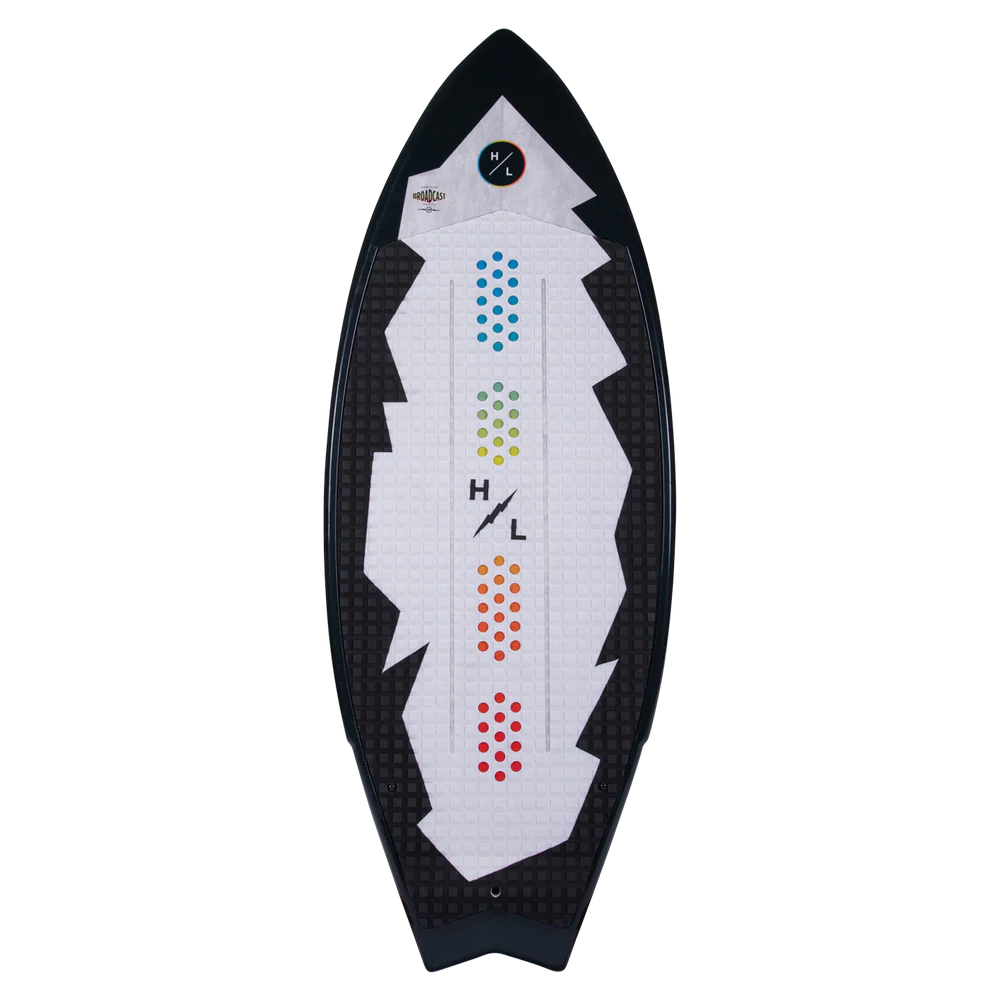 Hyperlite Broadcast Wakesurf Board 2025 - Premium Performance Wakesurf Board for All Skill Levels | Perfect for Lakes, Oceans & Water Sports Enthusiasts