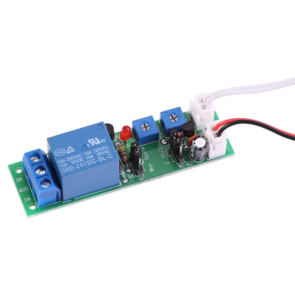 12V/24V Adjustable Timer Relay Switch Module - 0-30 Minutes Time Control for Machines & Automation Systems | Perfect for Industrial Equipment, DIY Projects, and Home Automation