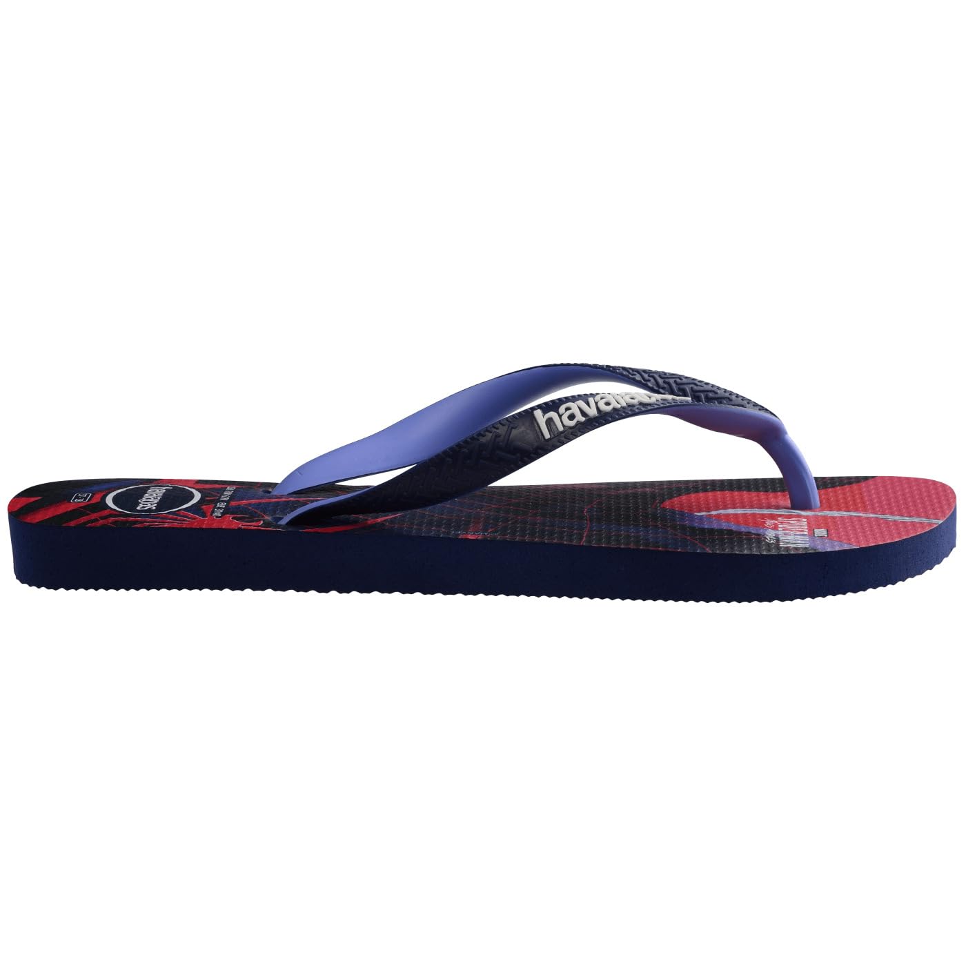 Havaianas Kids Marvel Spiderman Flip Flops Sandals - Navy Blue/Provence Blue - Size 10C Little Kid - Comfortable Beach & Pool Slides for Boys and Girls