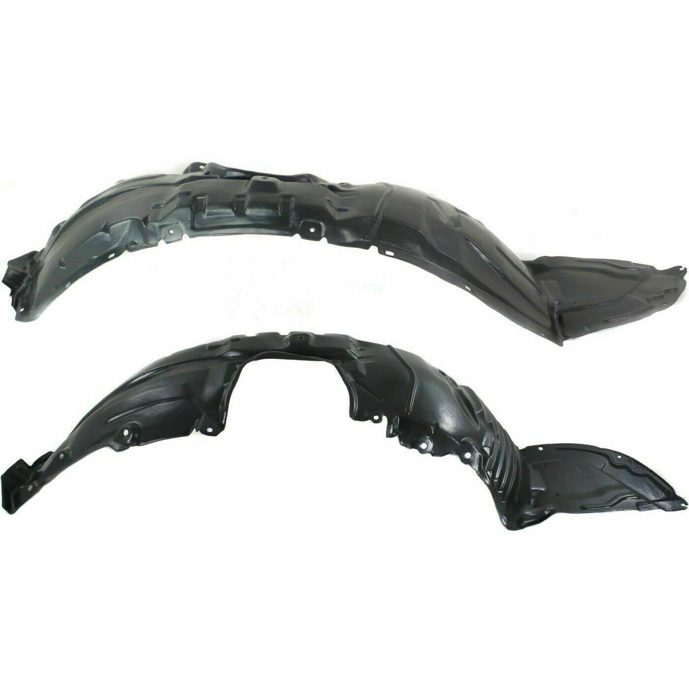 2010-2013 Mazda 3 Front & Rear Engine Splash Shield Under Cover + Fender Liners Set (Driver & Passenger Side) - Direct Replacement Parts MA1249139 MA1248139 MA1228113 MA1228112 - Perfect for Off-Road Protection & Winter Driving