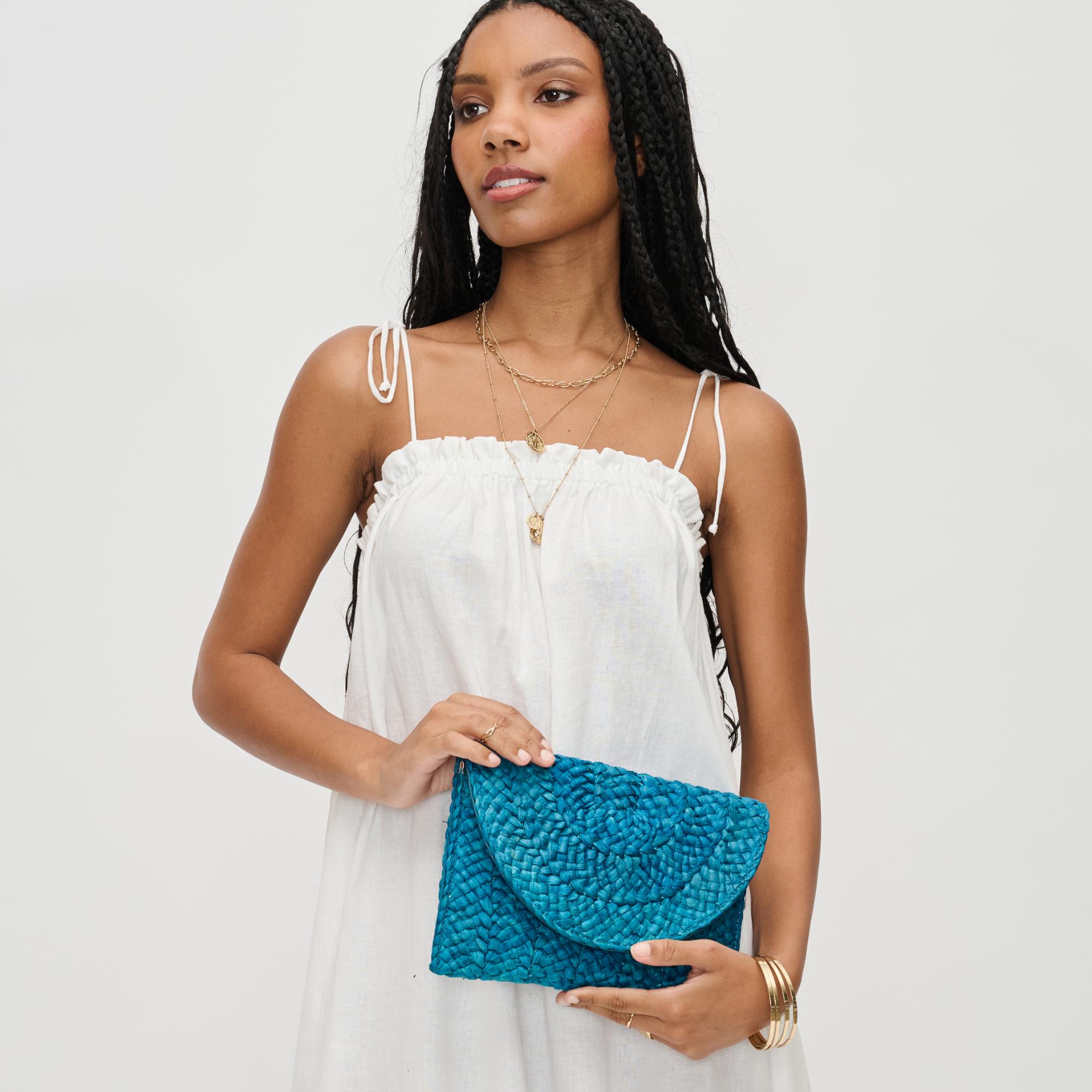 Aegean Clutch - Stylish Women's Crossbody Bag for Evening Parties, Weddings & Date Nights | Trendy Handbag with Adjustable Strap & Secure Zipper Pocket