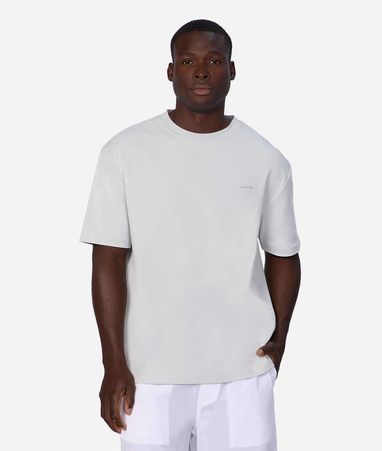 Premium Newport Tee - Soft Cotton Short Sleeve T-Shirt for Men in Silver Blue | Casual Wear, Summer Outfits & Everyday Comfort