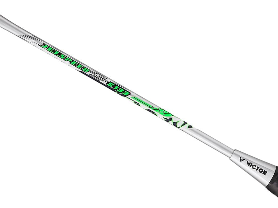 Victor JetSpeed S 5133 Professional Badminton Racket - Lightweight Carbon Fiber Shuttlecock Racket for Competitive Play & Training - Perfect for Tournaments, Club Matches & Backyard Games