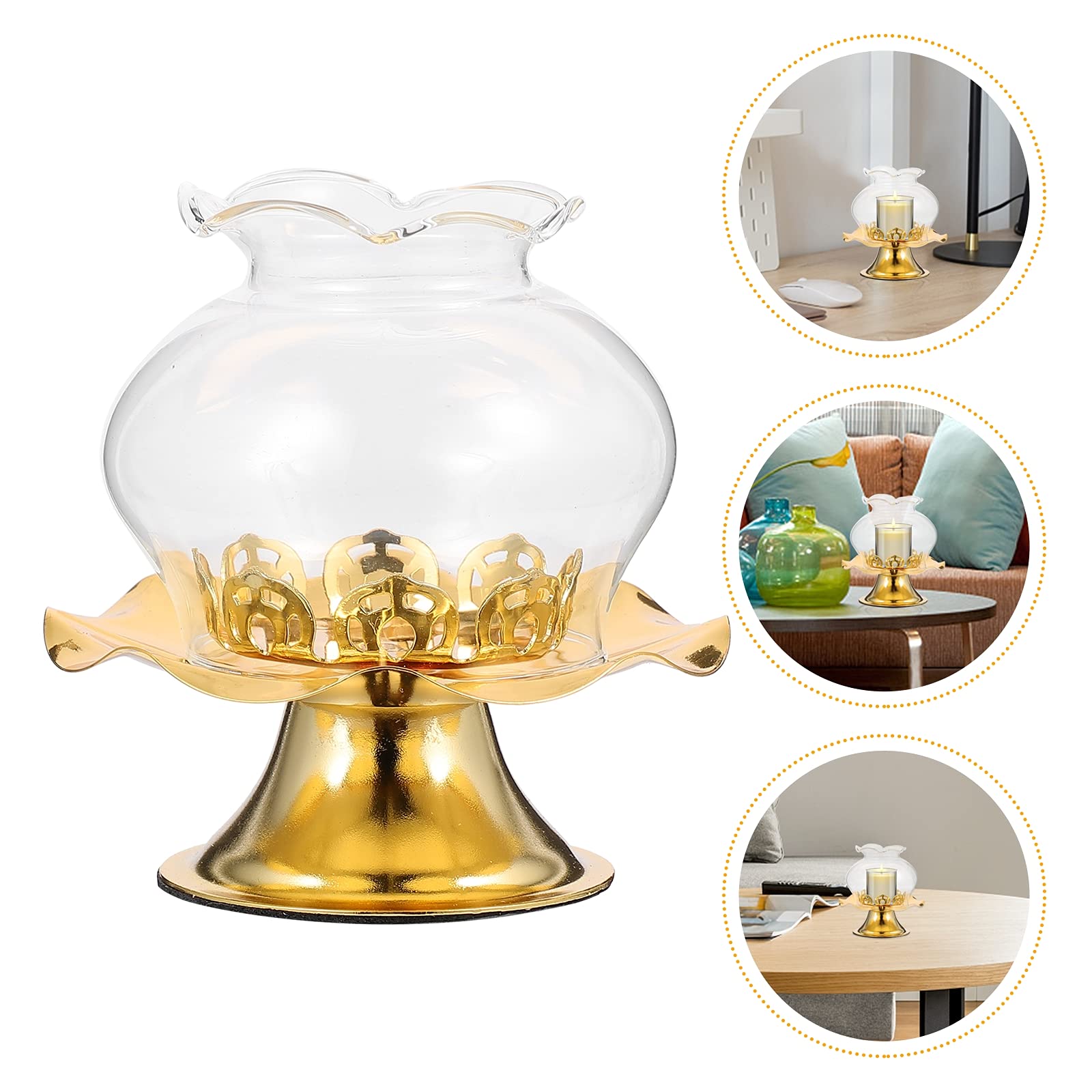 LIOOBO 1pc Decorative Candlestick Holder - Elegant Candle Base for Storage & Display - Perfect for Home Decor, Wedding Centerpieces & Romantic Dinner Lighting