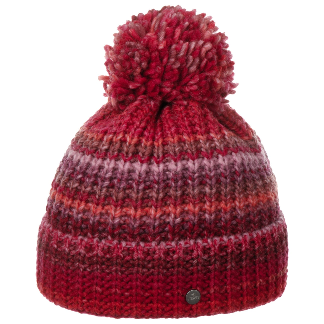 Lierys Finja Bobble Hat - Warm Winter Knit Beanie for Women & Men - Cozy Cable Knit Pom Pom Hat for Cold Weather - Perfect for Skiing, Snowboarding & Outdoor Activities