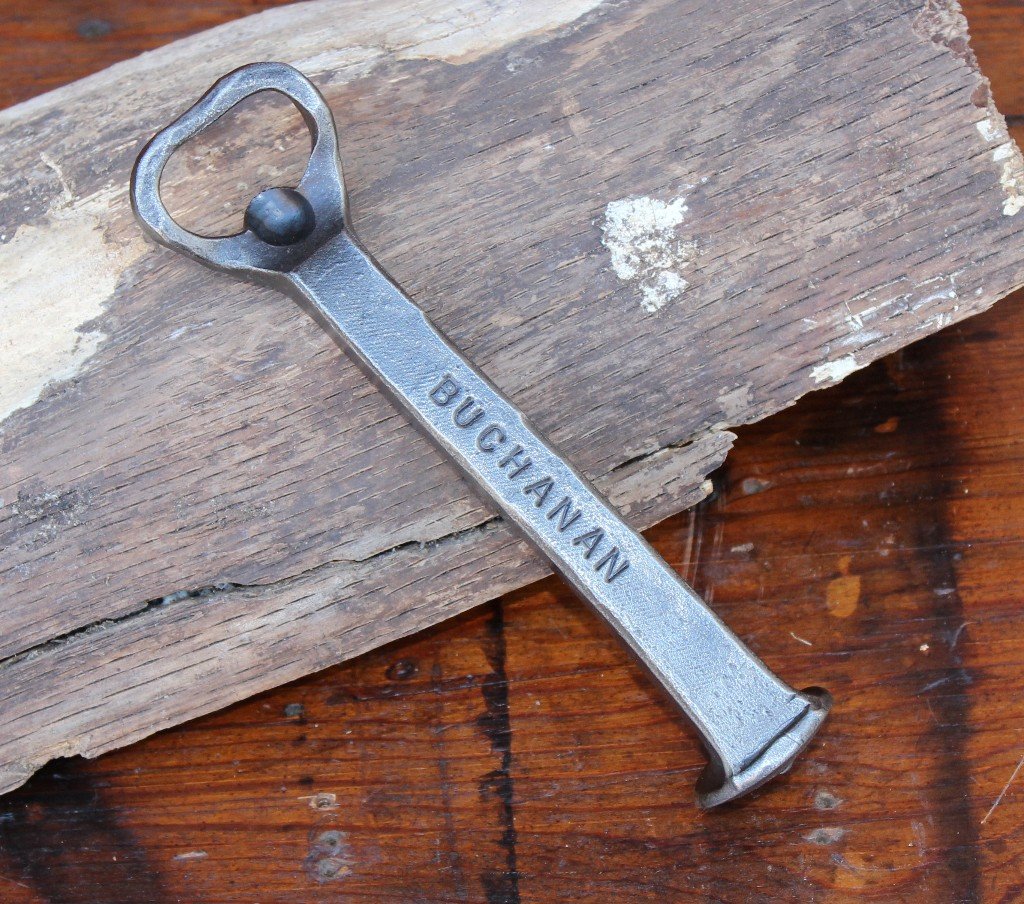 Personalized Railroad Spike Bottle Opener - Unique Groomsmen Gifts, 6th & 11th Anniversary Present - Rustic Home Bar Accessory for Beer Lovers & Wedding Party Favors