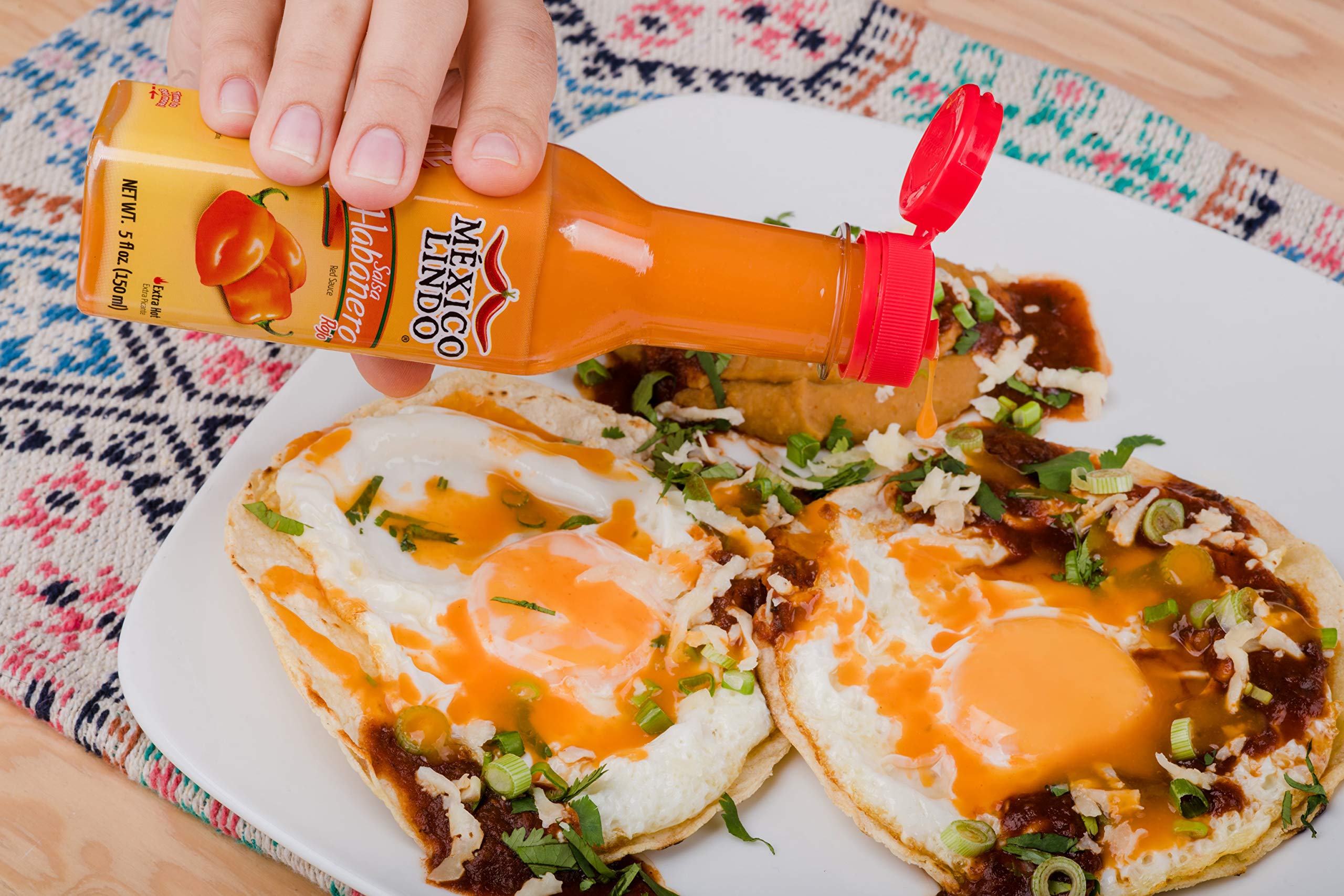 Mexico Lindo Hot Sauce Variety Pack - 6 Bottles (37 Fl Oz) | Includes Amor Chamoy Sauce & 5 Spicy Flavors | Authentic Mexican Hot Sauces for Tacos, Wings & Cooking | Perfect Gift for Hot Sauce Lovers