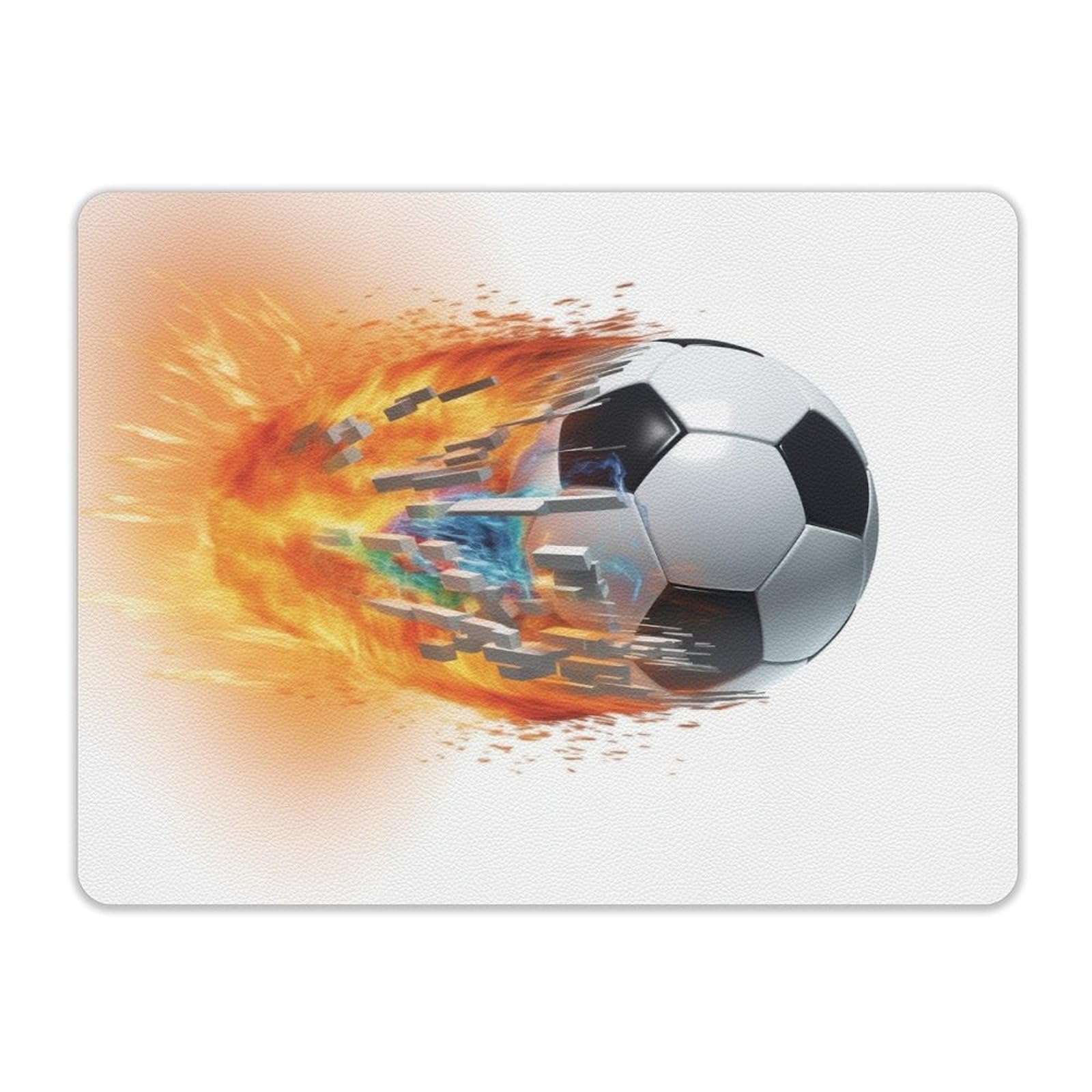 Premium Leather Football Mouse Pad - Non-Slip 8x10 Inch Computer Gaming Mousepad for Office & Home Use | Perfect for Sports Fans & Gamers